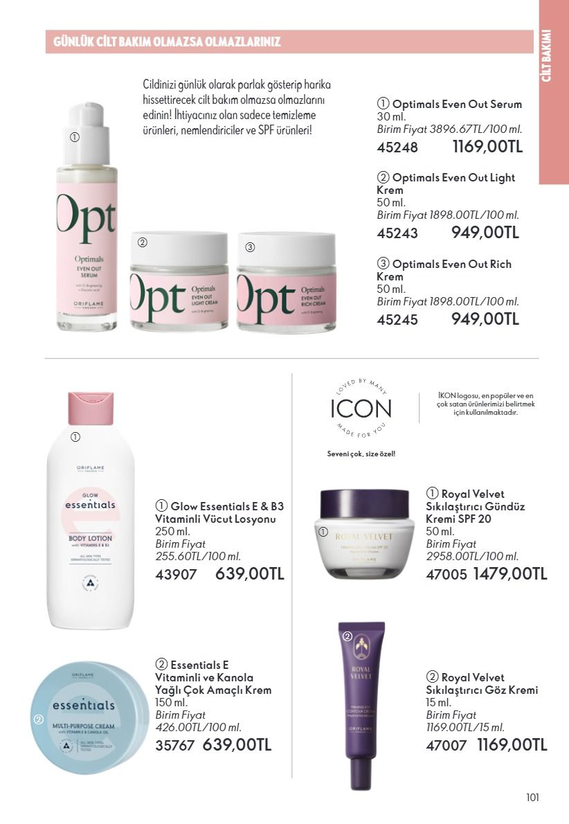 Oriflame 1 Haziran 2026 Aktüel Kataloğu Sayfa 101