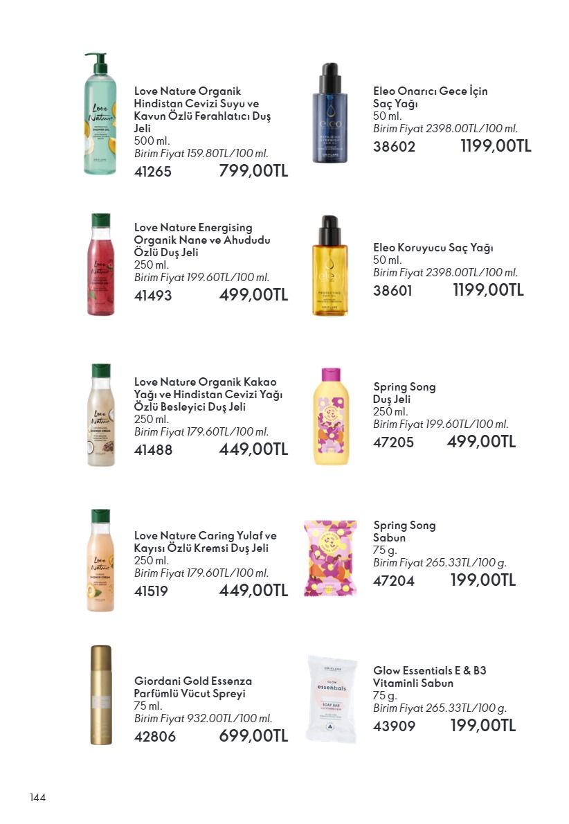 Oriflame 1 Haziran 2026 Aktüel Kataloğu Sayfa 144