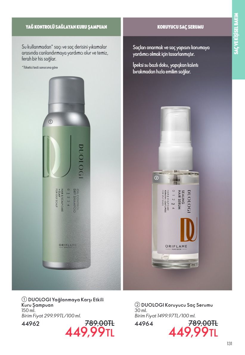 Oriflame 1 Haziran 2026 Aktüel Kataloğu Sayfa 131