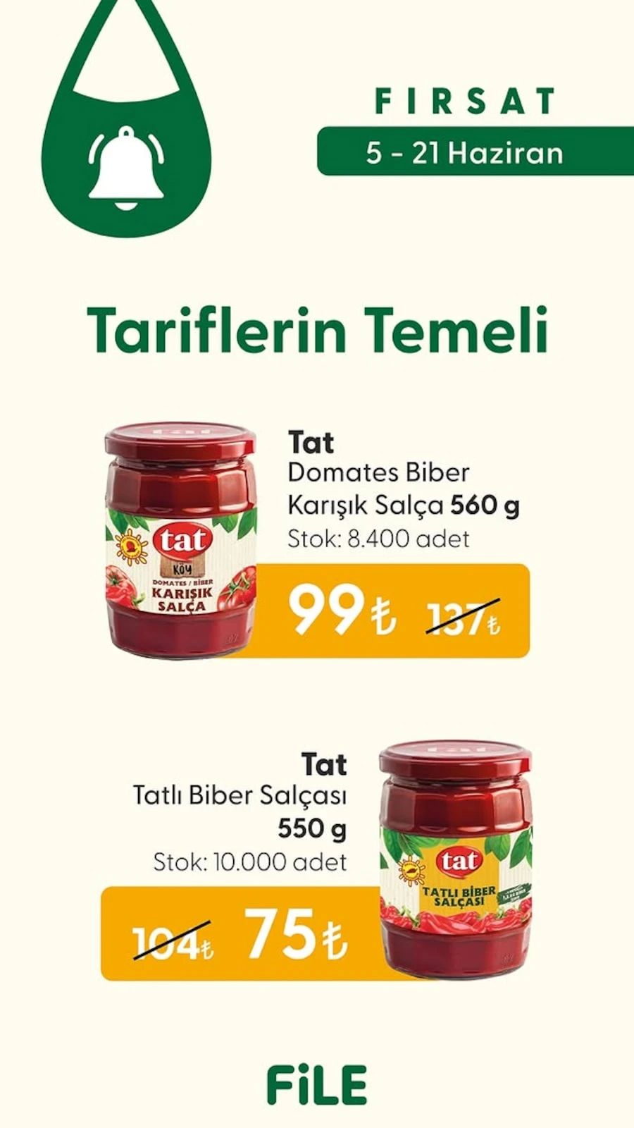 File Market 5 Haziran 2026 Aktüel Kataloğu Sayfa 1