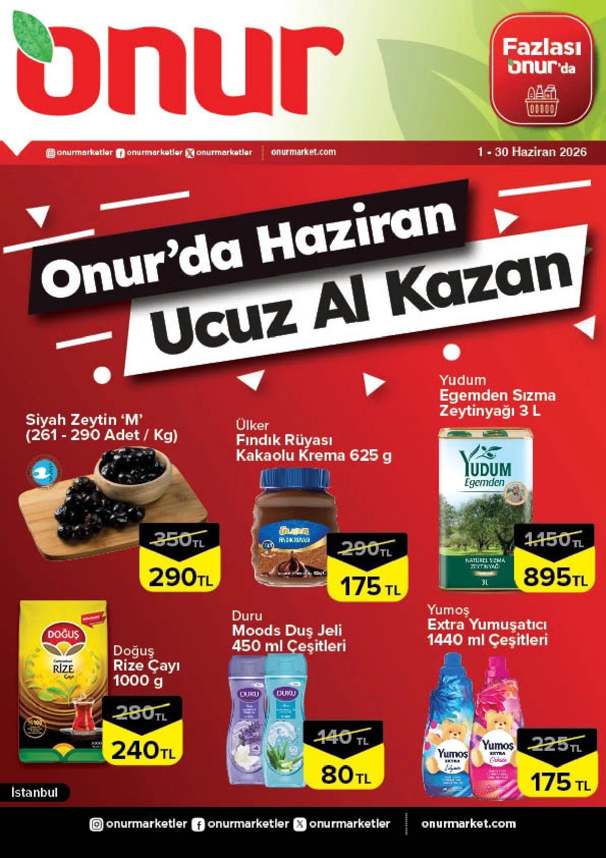 Onurmarket 1 Haziran 2026 Aktüel Kataloğu Sayfa 1