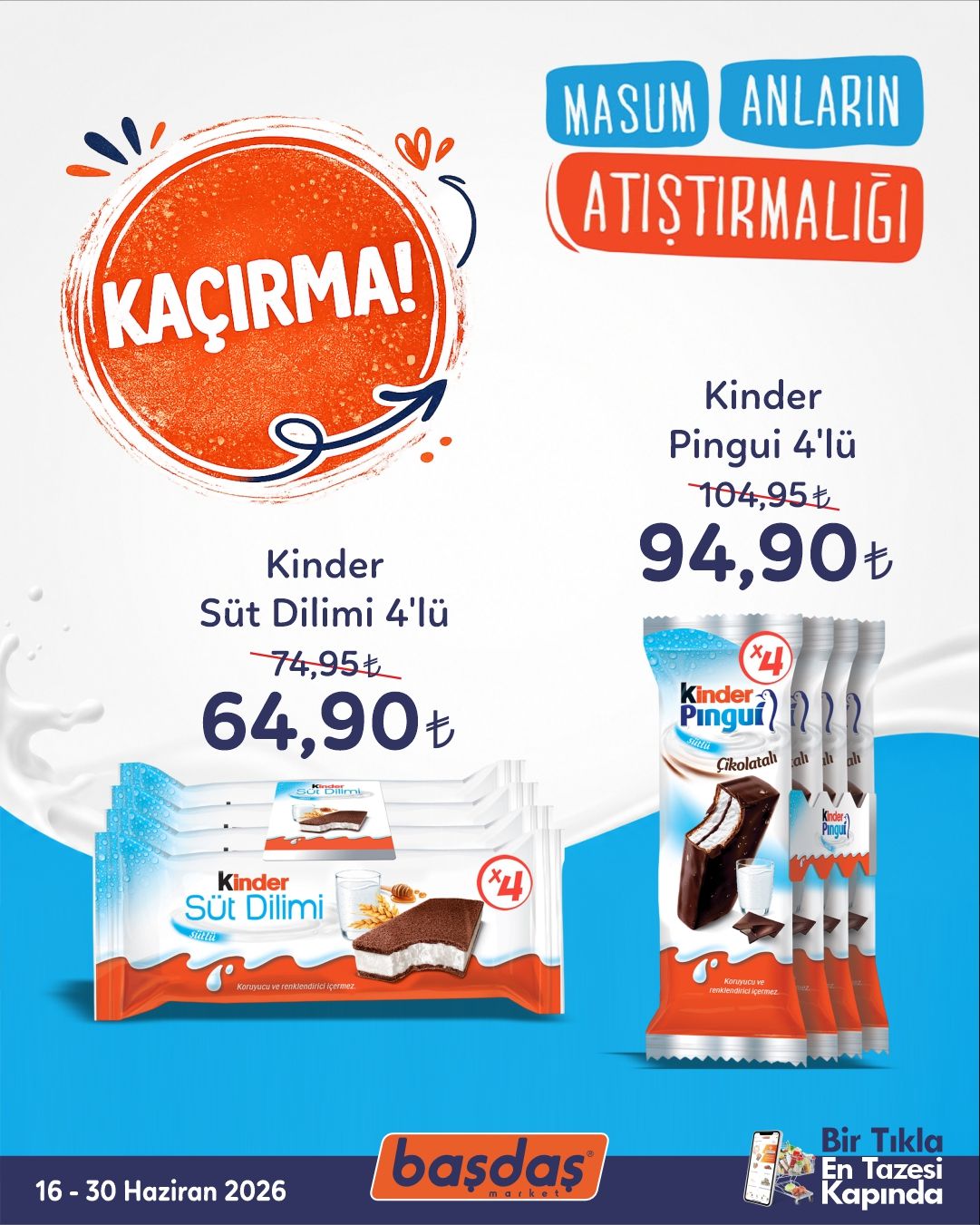 Basdasmarket 16 Haziran 2026 Aktüel Kataloğu Sayfa 1