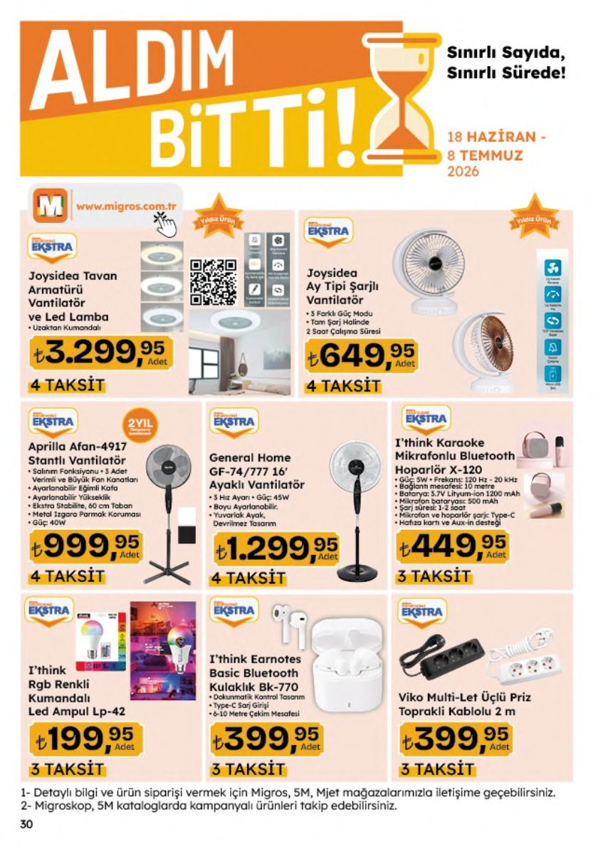 Migros 18 Haziran 2026 Aktüel Kataloğu Sayfa 154