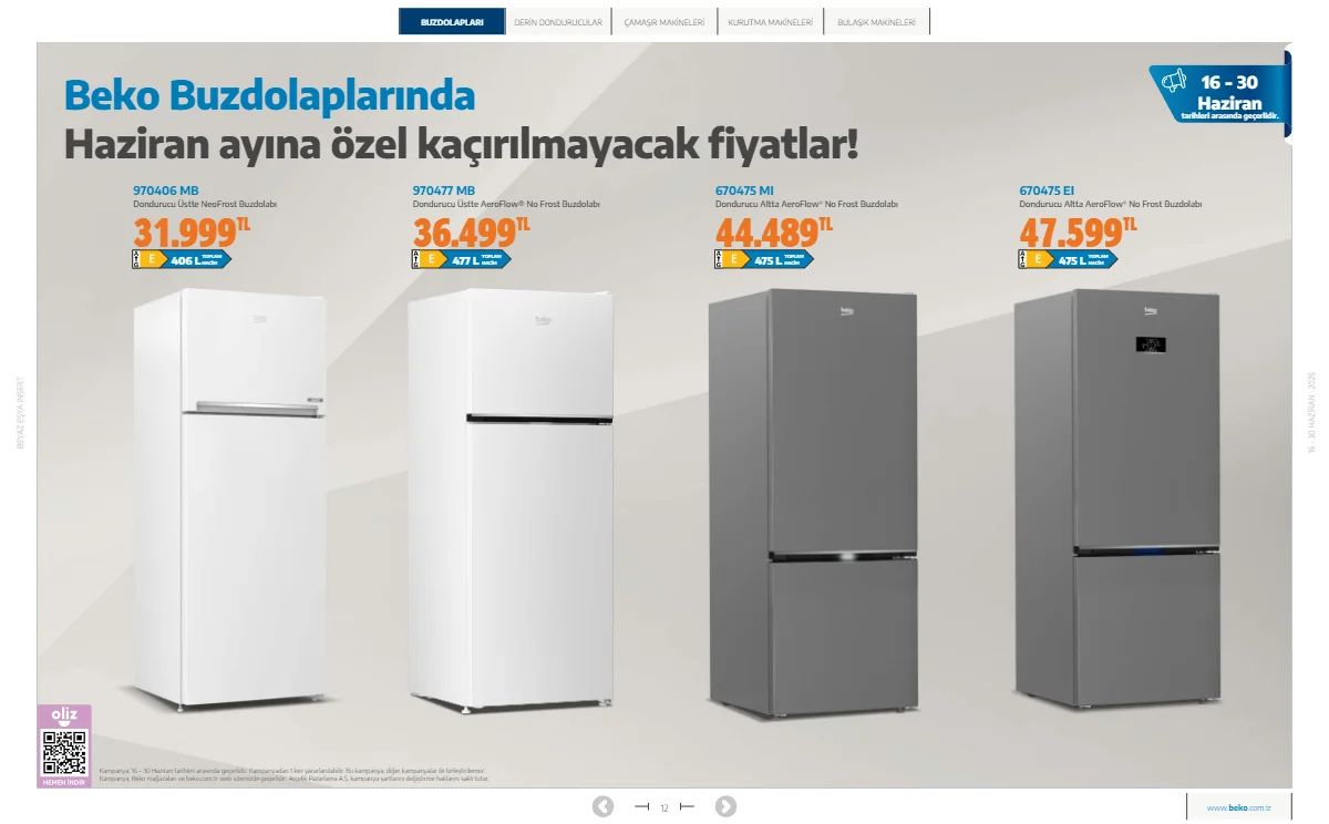 Beko 16 Haziran 2026 Aktüel Kataloğu Sayfa 12
