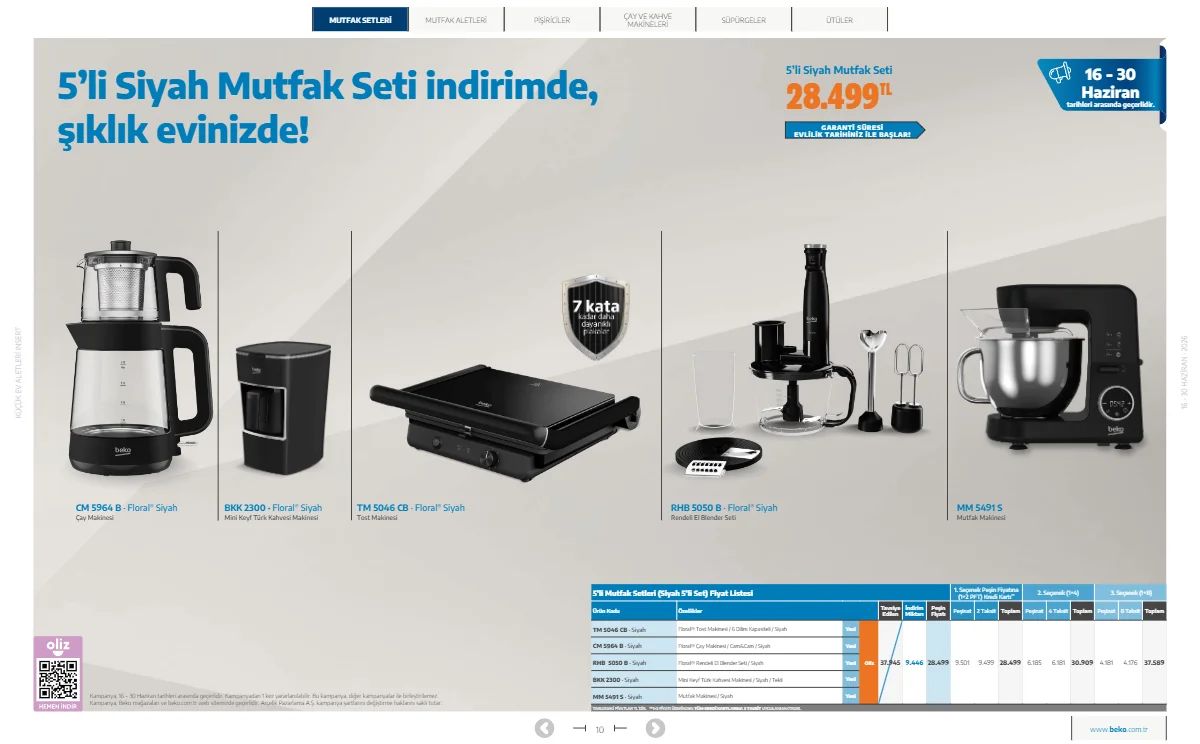 Beko 16 Haziran 2026 Aktüel Kataloğu Sayfa 10