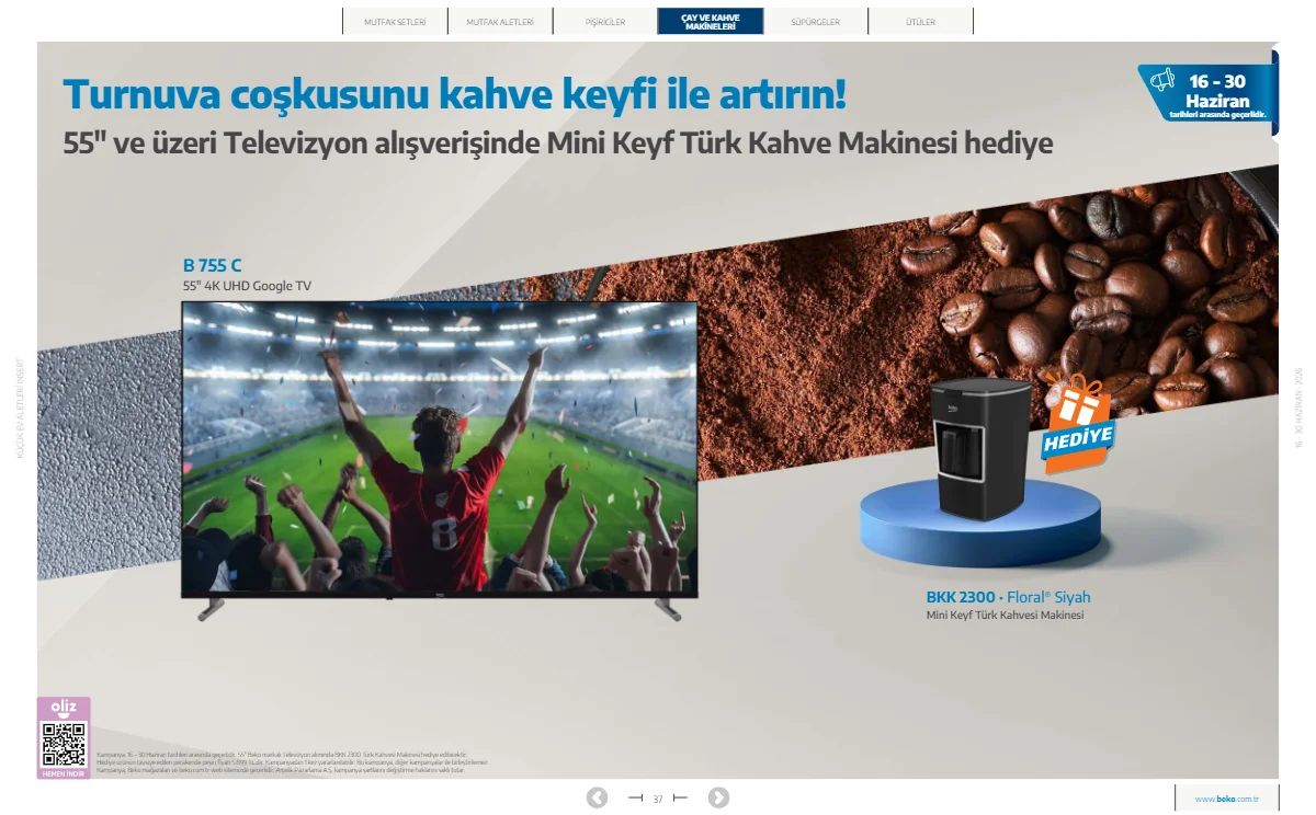 Beko 16 Haziran 2026 Aktüel Kataloğu Sayfa 37