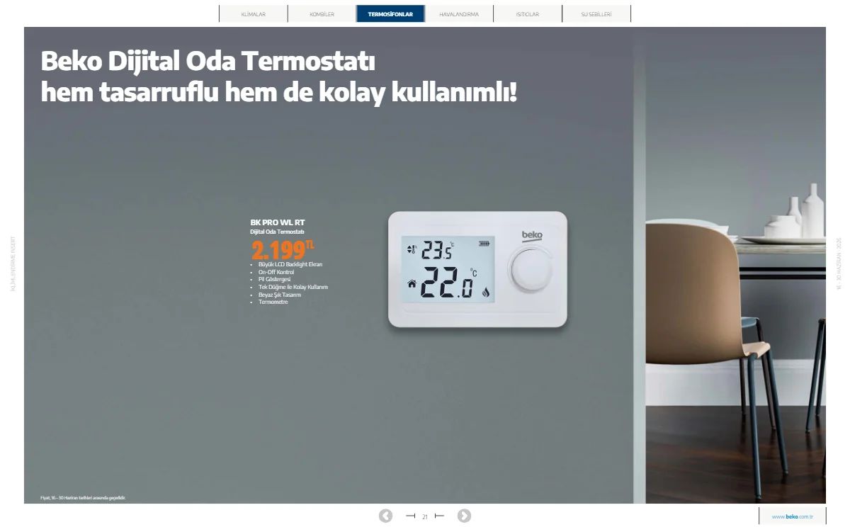 Beko 16 Haziran 2026 Aktüel Kataloğu Sayfa 21