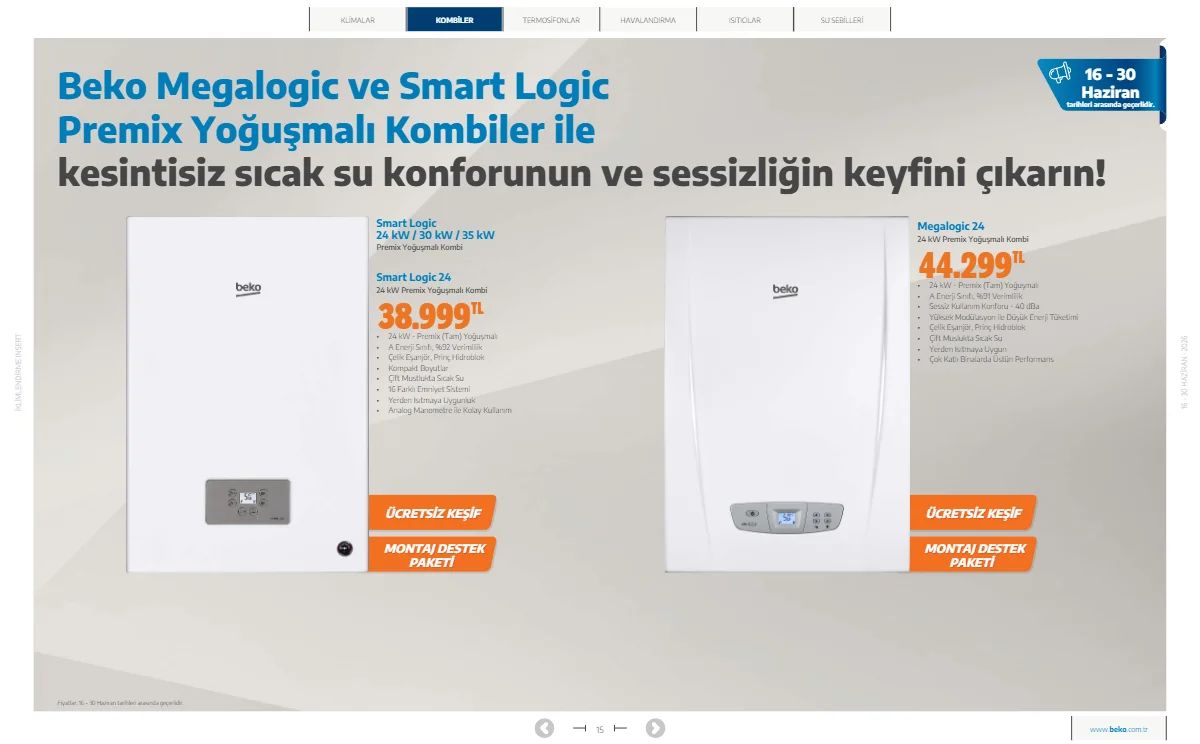 Beko 16 Haziran 2026 Aktüel Kataloğu Sayfa 15