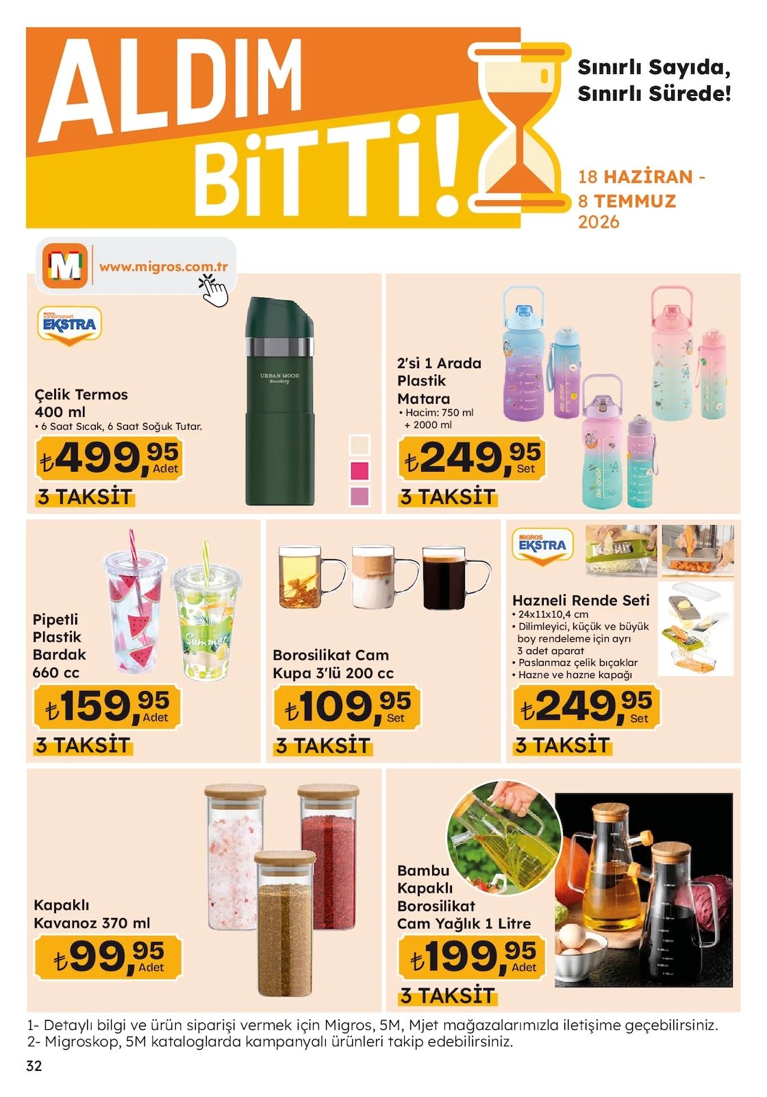 Migros 18 Haziran 2026 Aktüel Kataloğu Sayfa 32