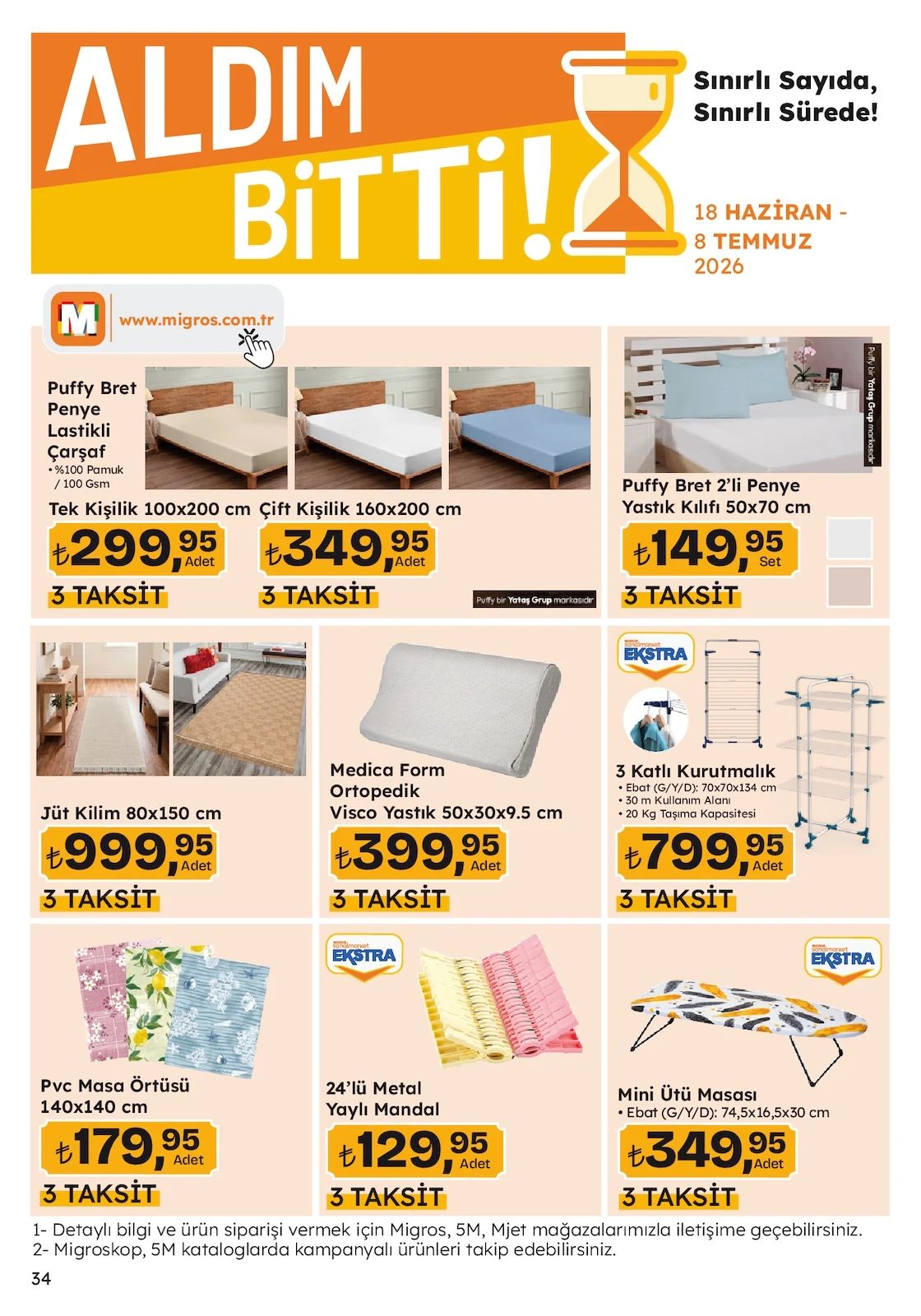 Migros 18 Haziran 2026 Aktüel Kataloğu Sayfa 34