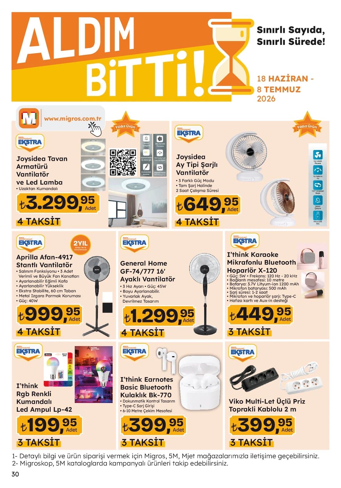 Migros 18 Haziran 2026 Aktüel Kataloğu Sayfa 30