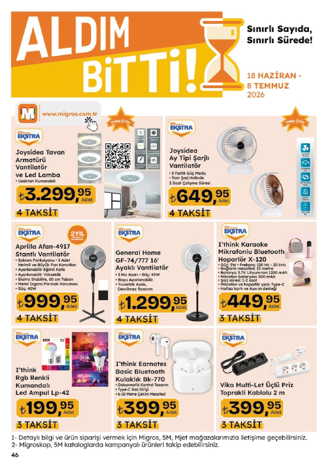 Migros 18 Haziran 2026 Aktüel Kataloğu Sayfa 46