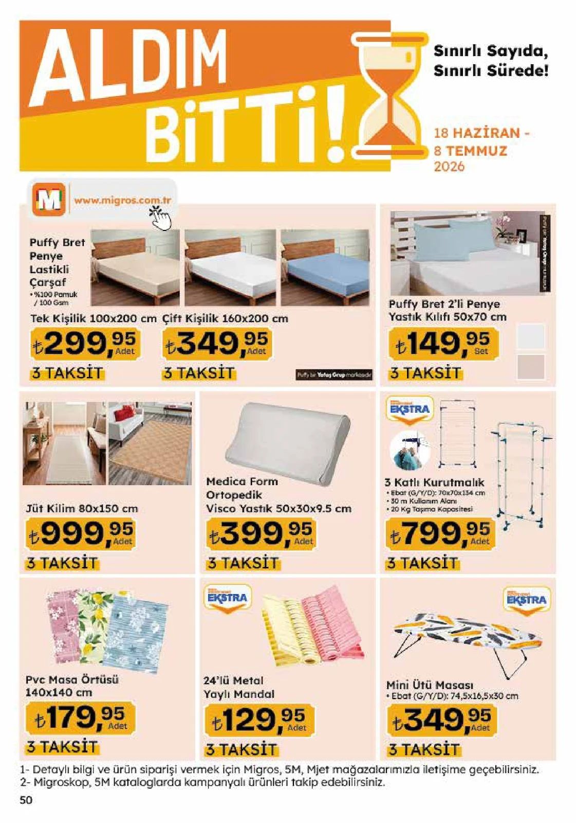 Migros 18 Haziran 2026 Aktüel Kataloğu Sayfa 50