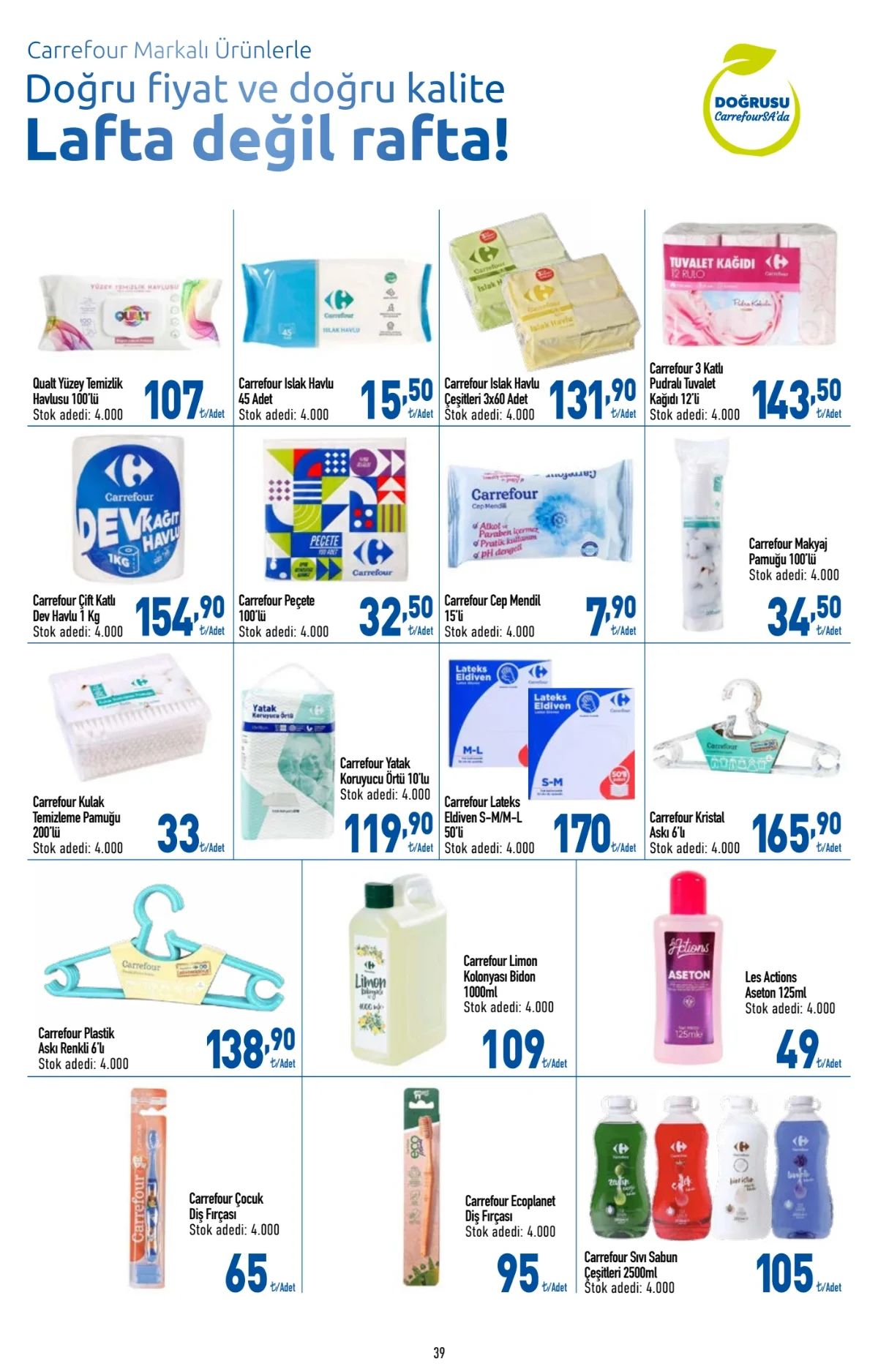 Carrefoursa 25 Haziran 2026 Aktüel Kataloğu Sayfa 39