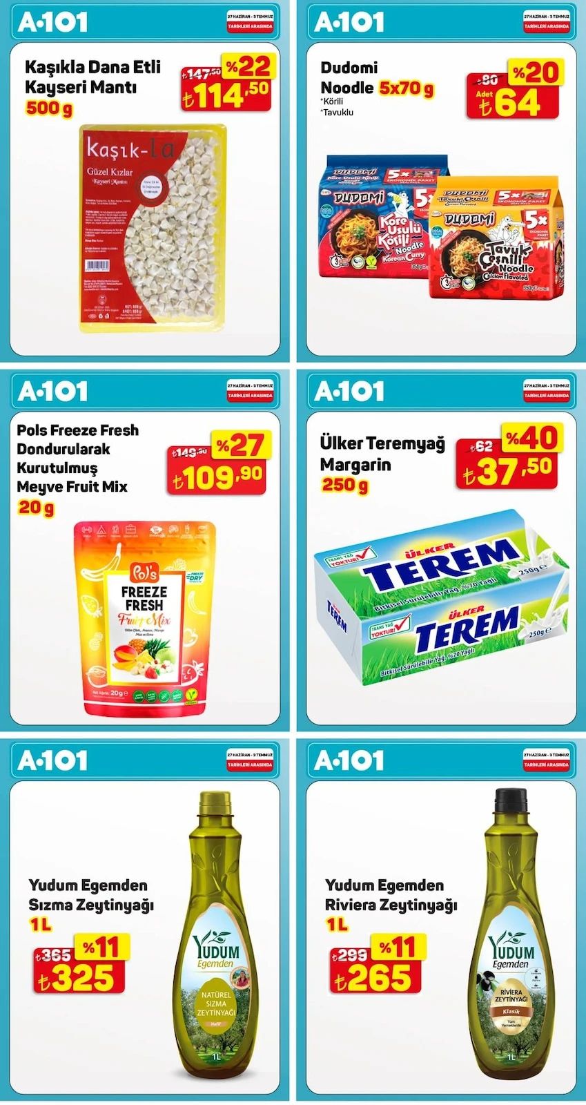 A101 27 Haziran 2026 Aktüel Kataloğu Sayfa 1