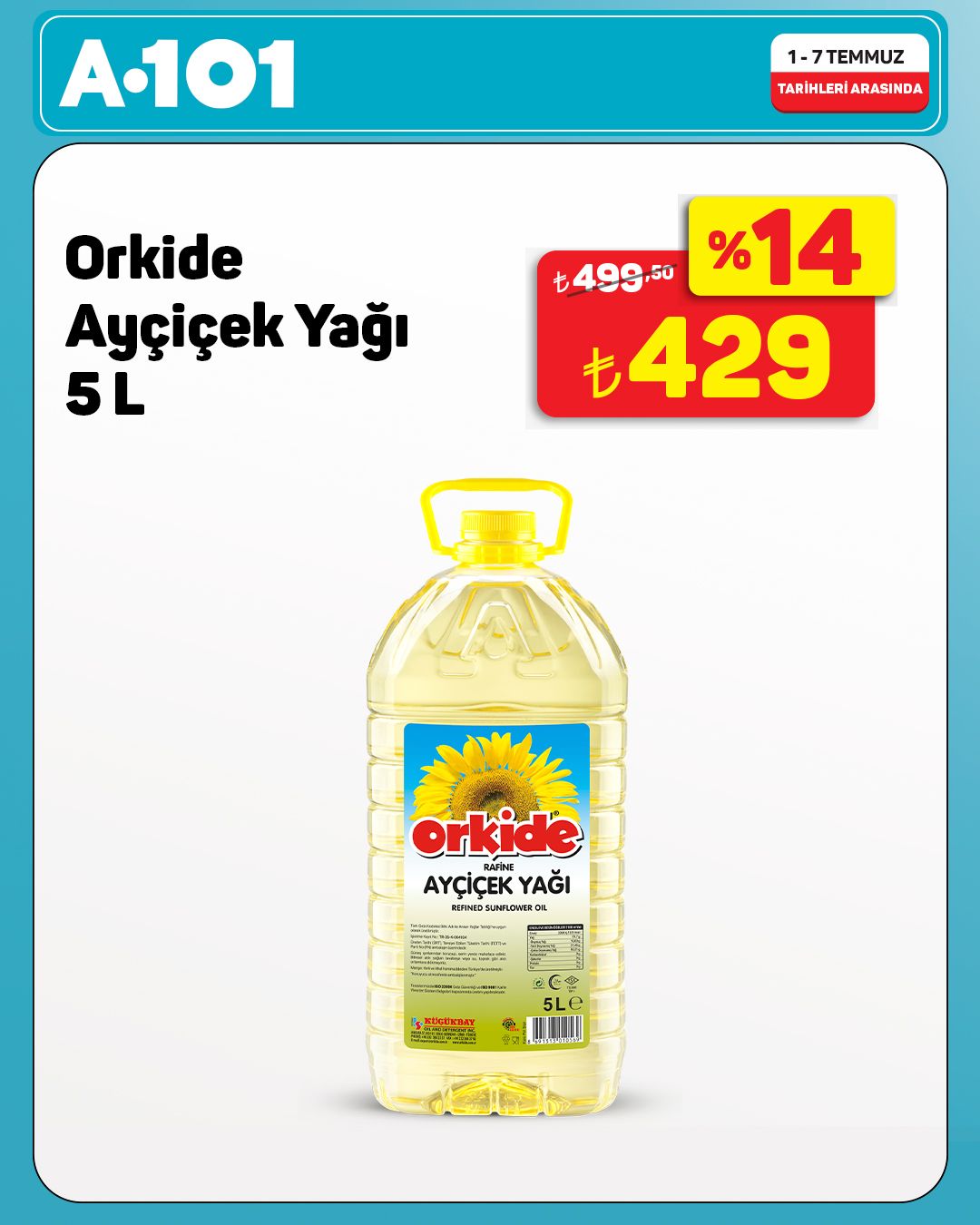 A101 1 Temmuz 2026 Aktüel Kataloğu Sayfa 1
