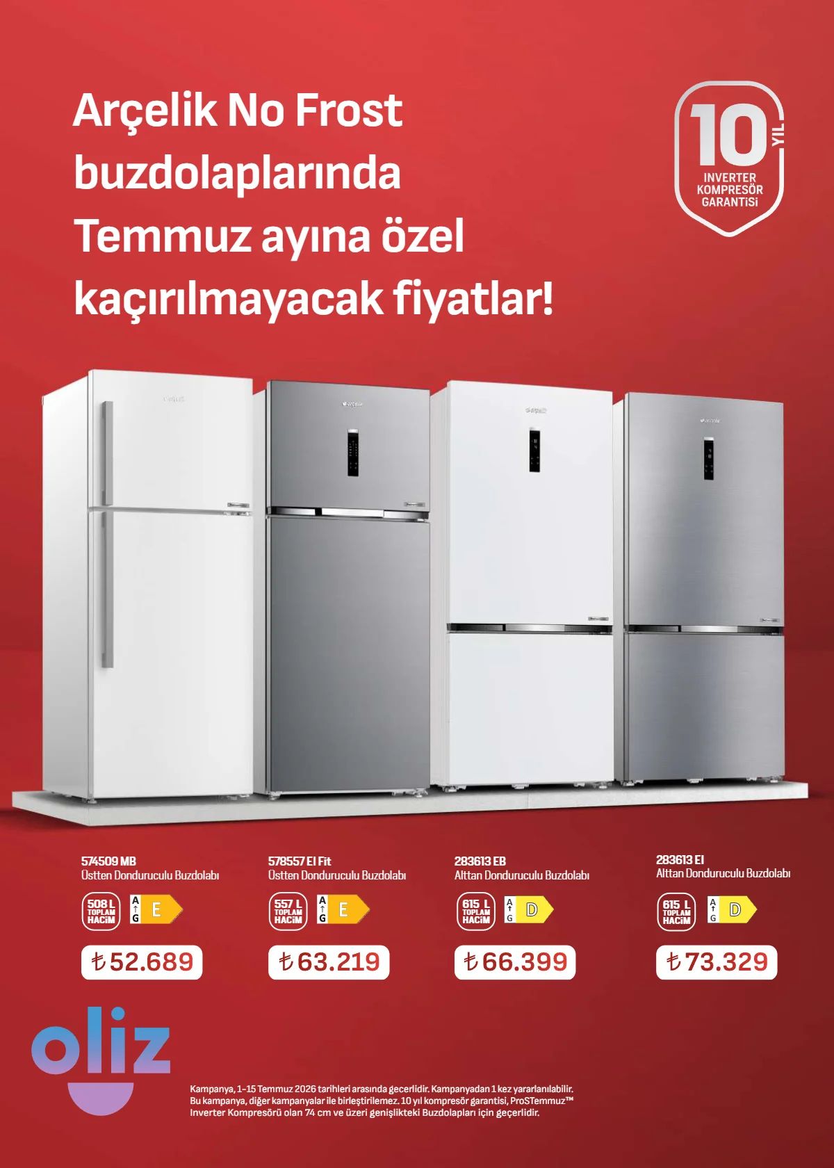 Arçelik 1 Temmuz 2026 Aktüel Kataloğu Sayfa 12