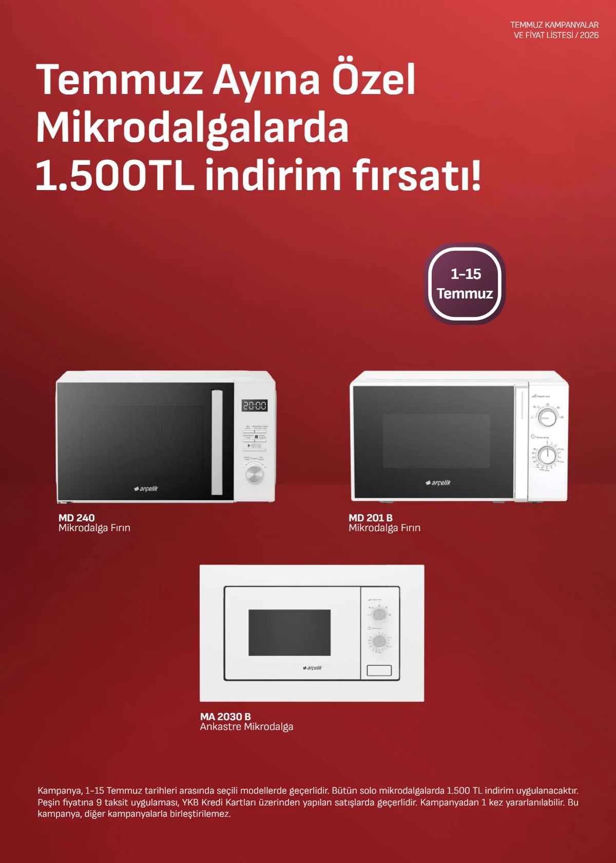 Arçelik 1 Temmuz 2026 Aktüel Kataloğu Sayfa 3