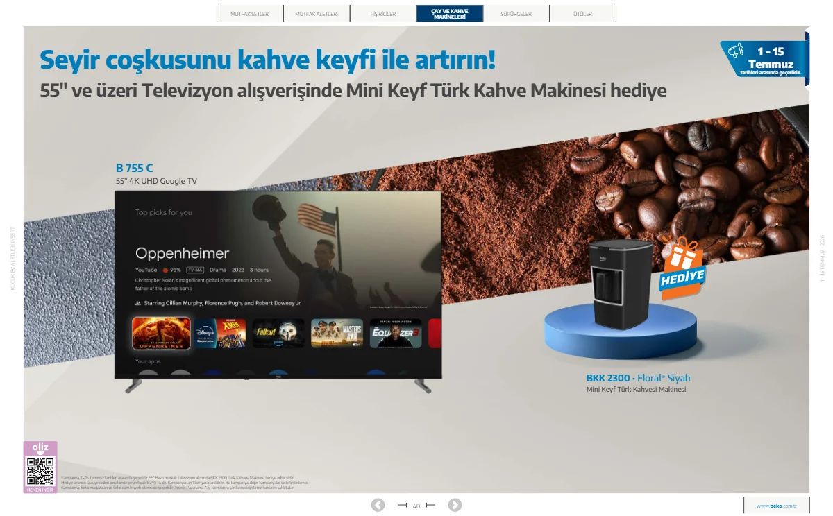 Beko 1 Temmuz 2026 Aktüel Kataloğu Sayfa 40