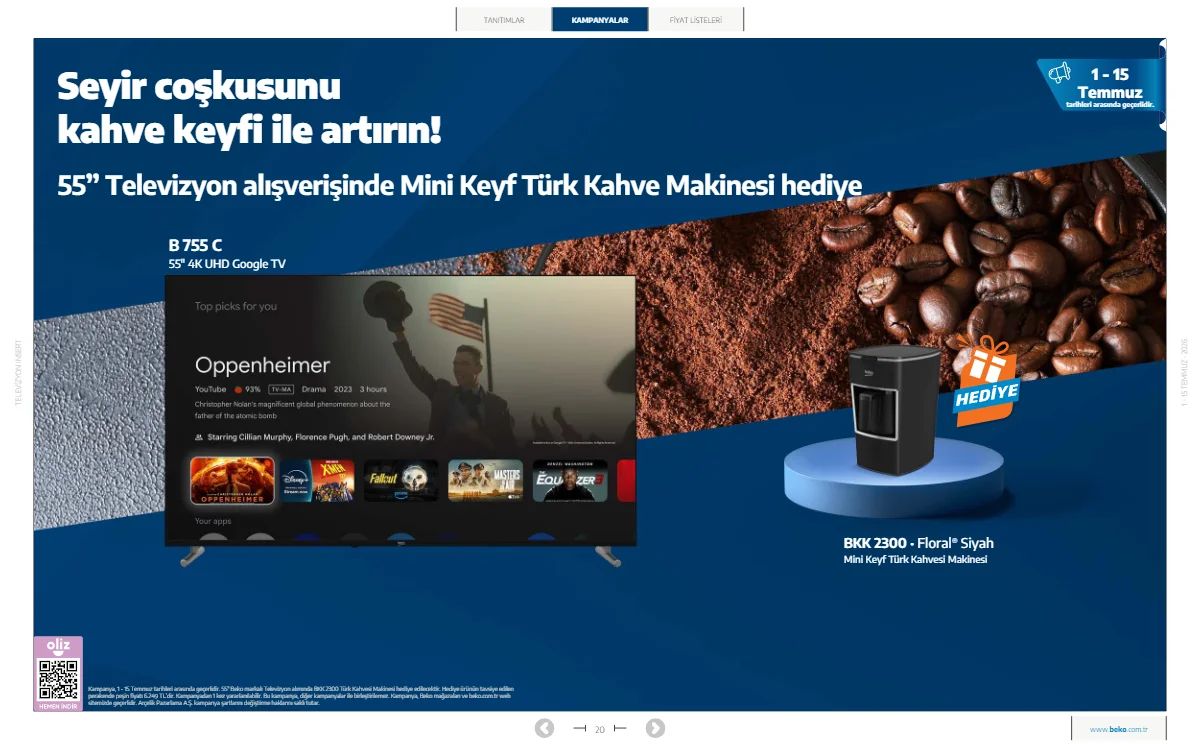 Beko 1 Temmuz 2026 Aktüel Kataloğu Sayfa 20