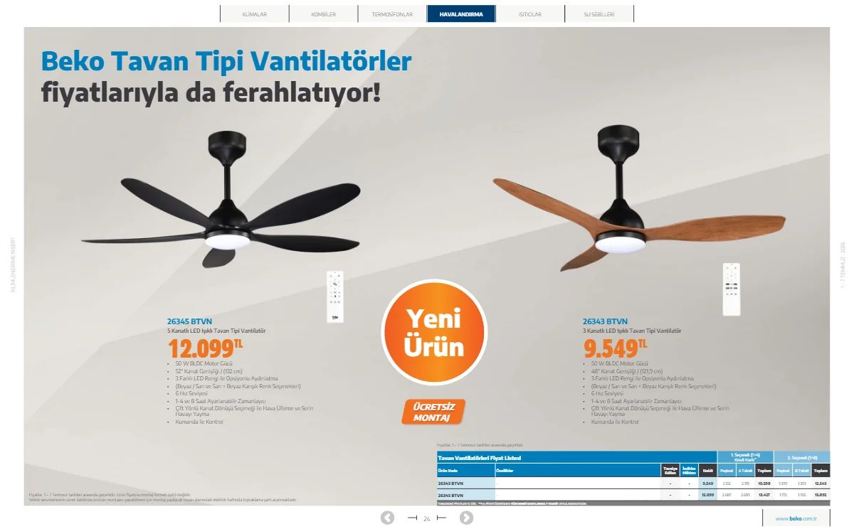Beko 1 Temmuz 2026 Aktüel Kataloğu Sayfa 24