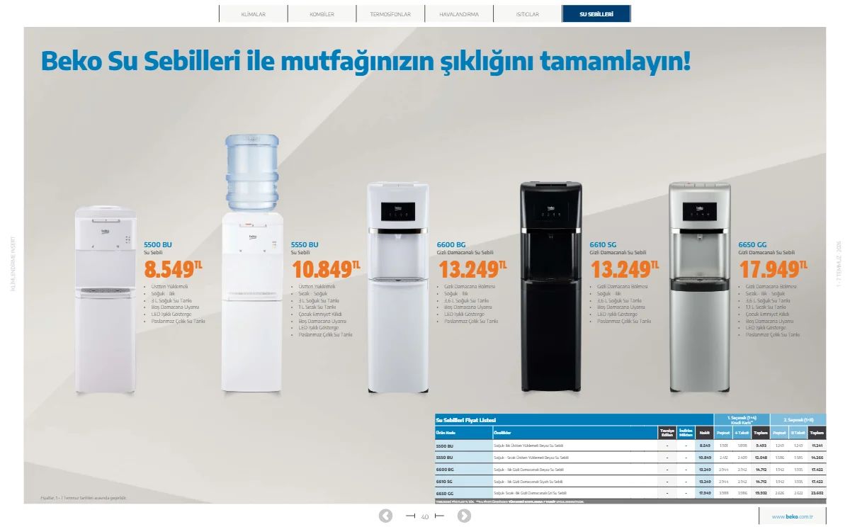 Beko 1 Temmuz 2026 Aktüel Kataloğu Sayfa 40