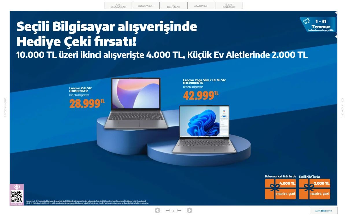 Beko 1 Temmuz 2026 Aktüel Kataloğu Sayfa 4