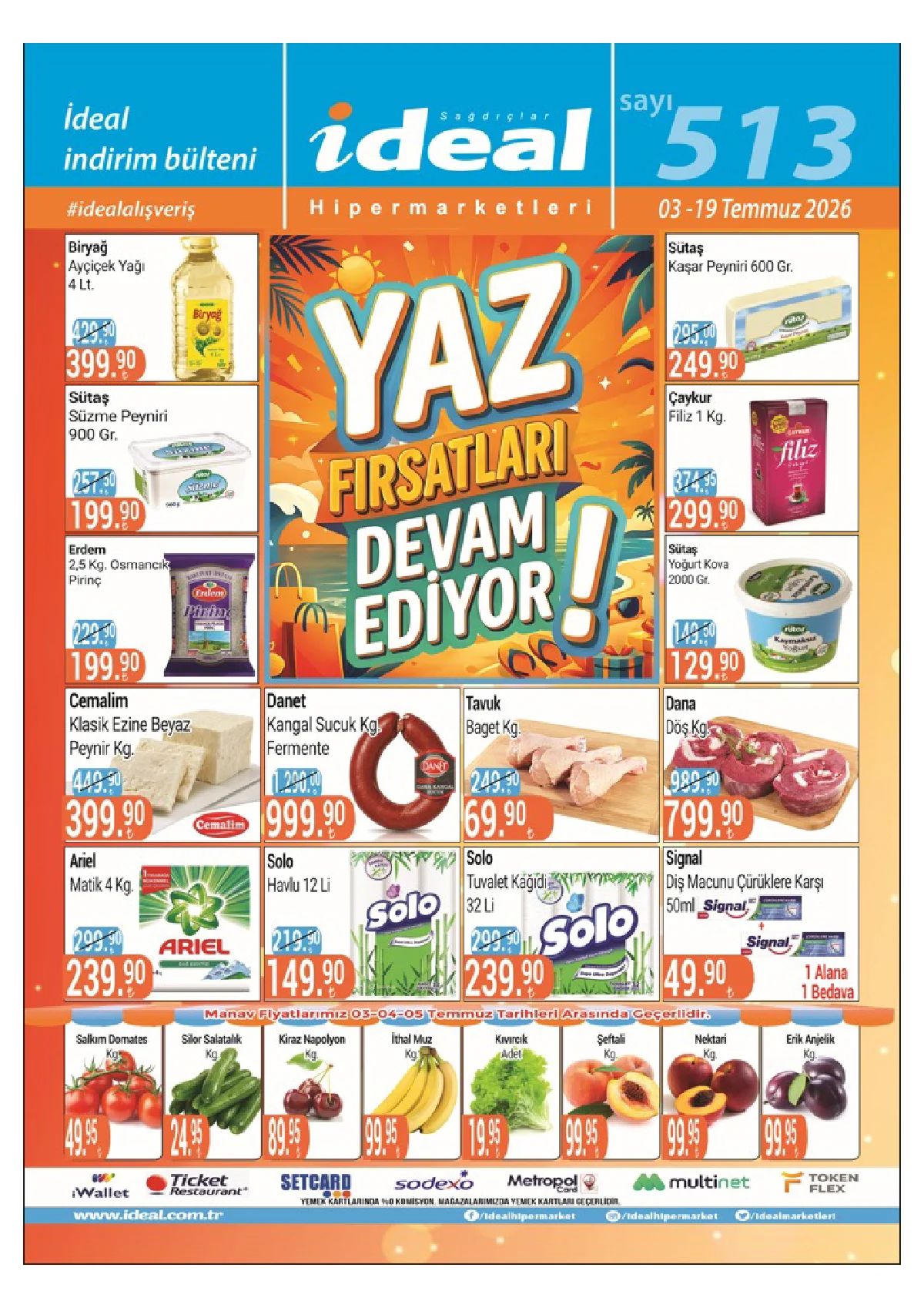 Ideal 3 Temmuz 2026 Aktüel Kataloğu Sayfa 1