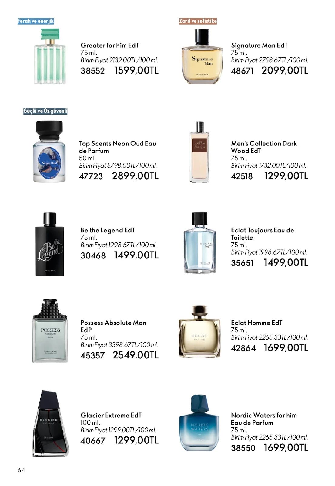 Oriflame 1 Temmuz 2026 Aktüel Kataloğu Sayfa 64
