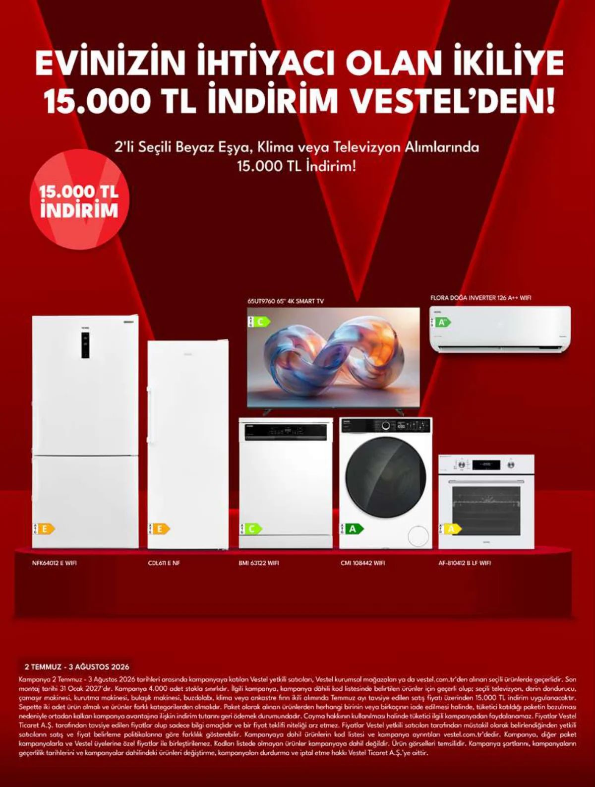 Vestel 2 Temmuz 2026 Aktüel Kataloğu Sayfa 12