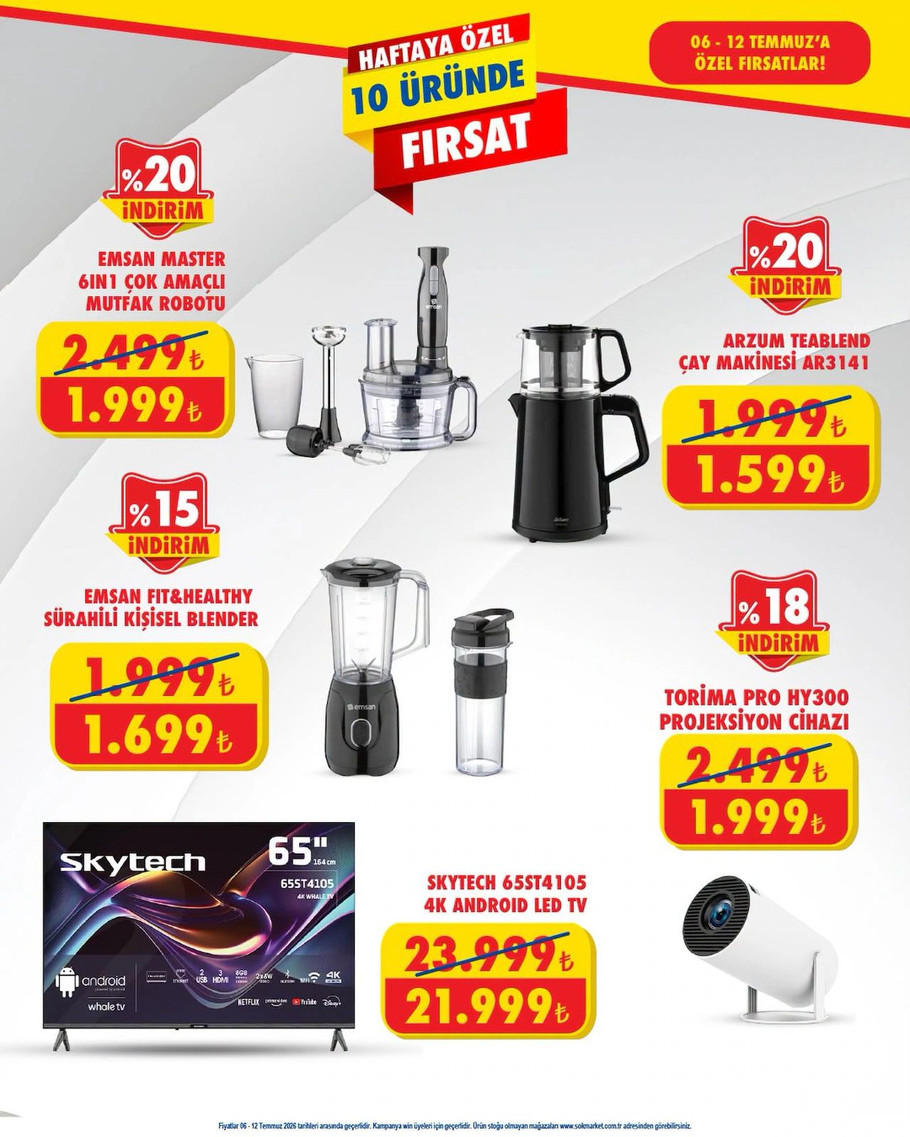 Şok Market Online 6 Temmuz 2026 Aktüel Kataloğu Sayfa 1