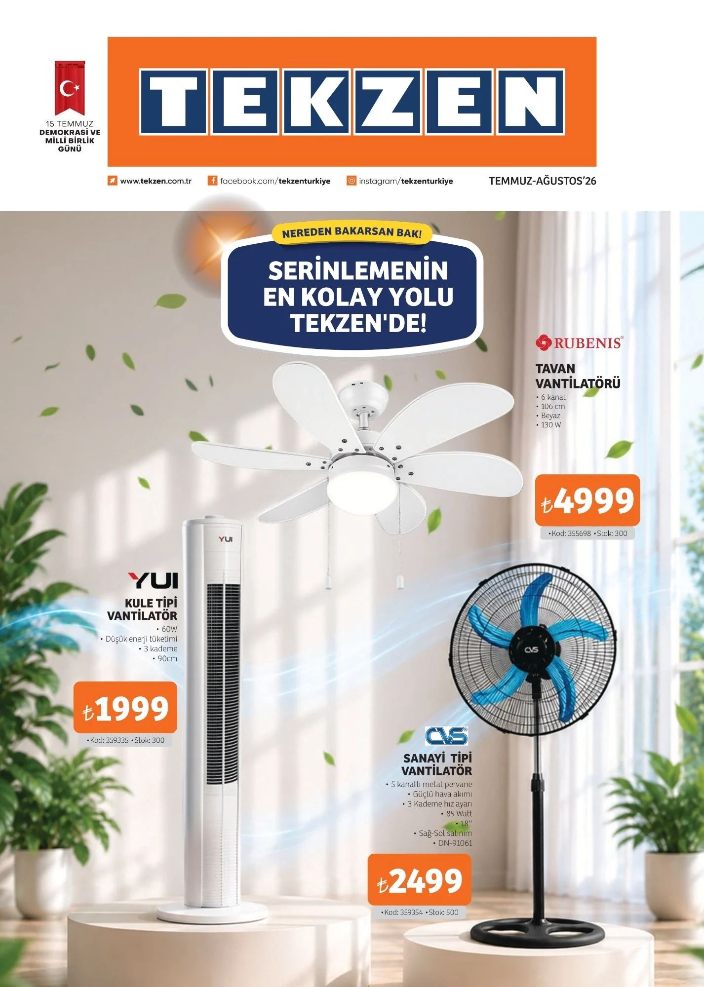 Tekzen 3 Temmuz 2026 Aktüel Kataloğu Sayfa 1
