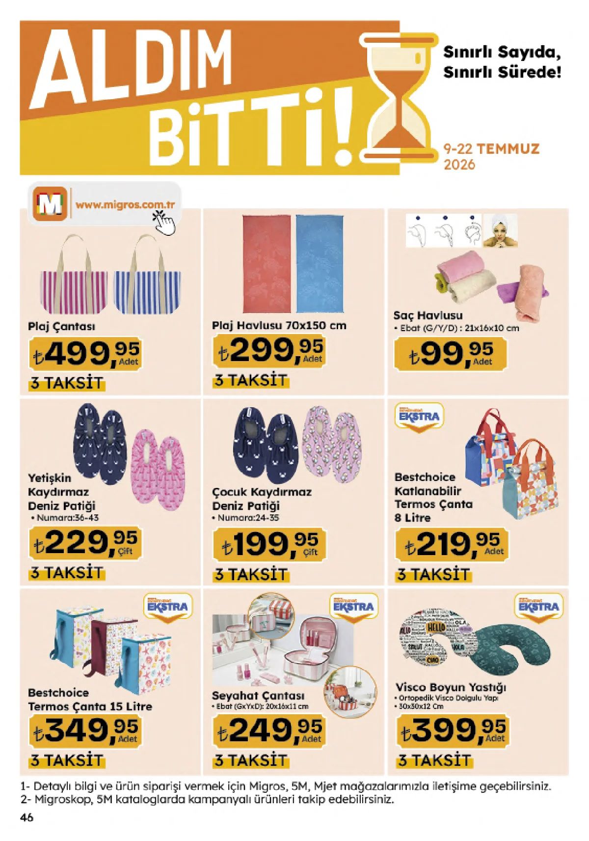 Migros 9 Temmuz 2026 Aktüel Kataloğu Sayfa 164