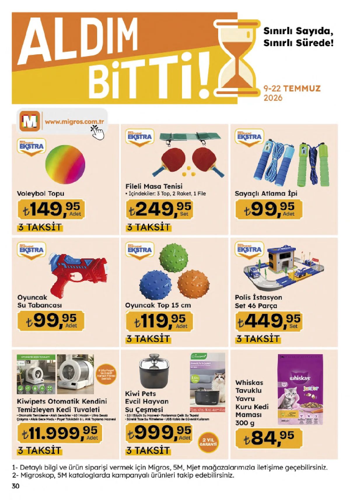 Migros 9 Temmuz 2026 Aktüel Kataloğu Sayfa 30