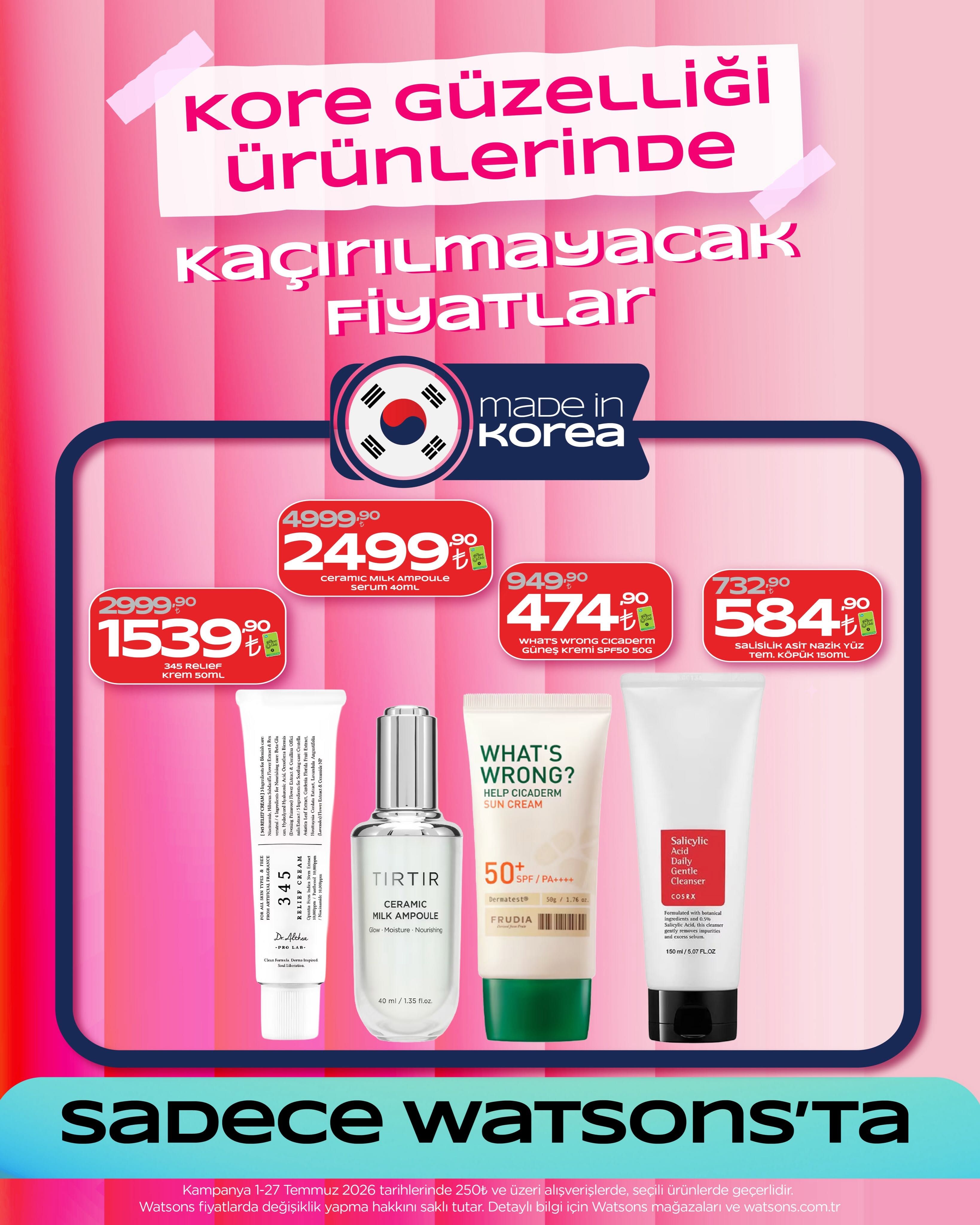 Watsons 1 Temmuz 2026 Aktüel Kataloğu Sayfa 1