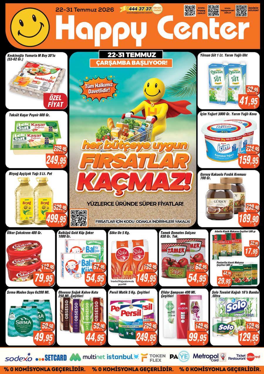 22 Temmuz Happy Kataloğu 2026 Sayfa 1