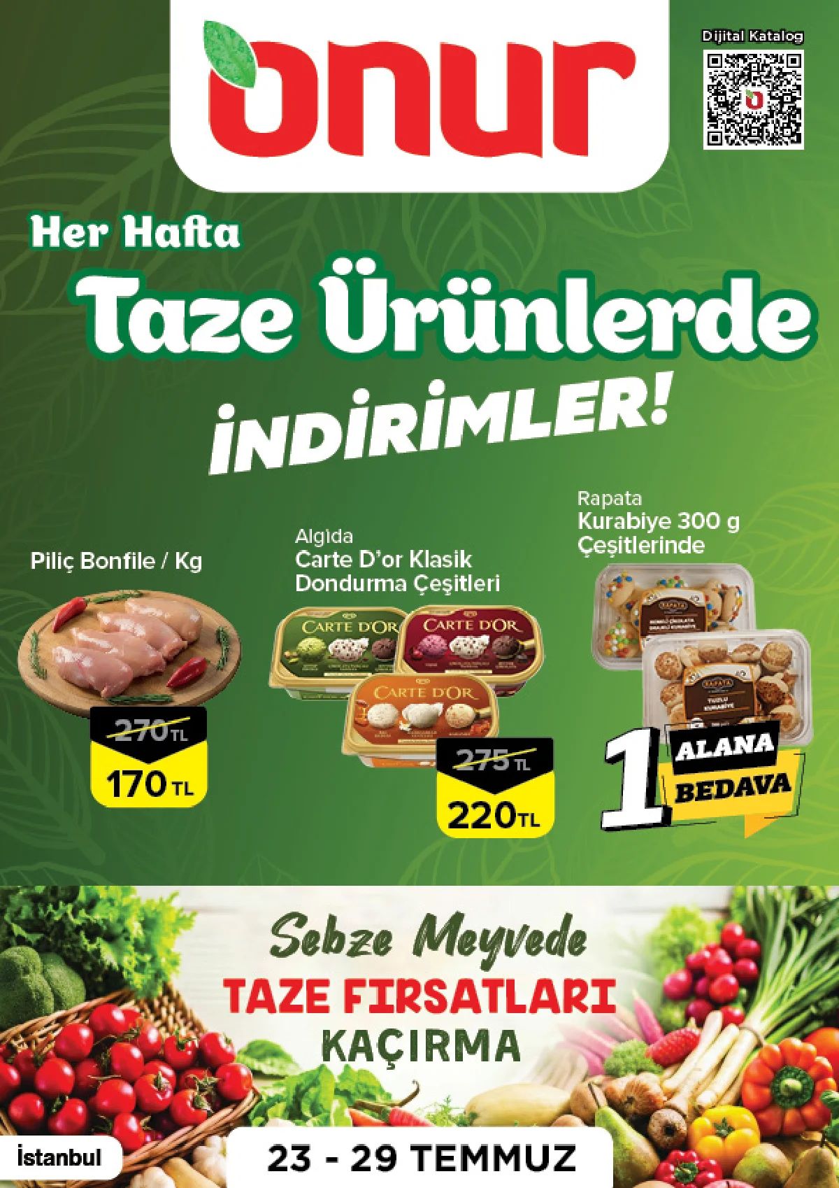 23 Temmuz Onurmarket Kataloğu 2026 Sayfa 1
