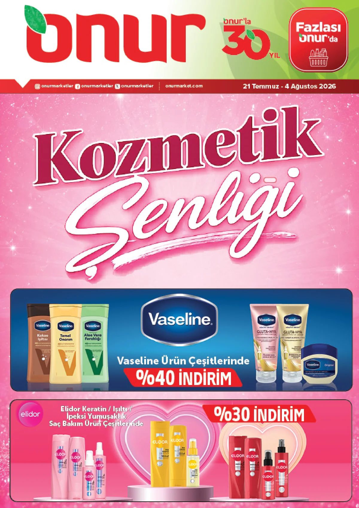 21 Temmuz Onurmarket Kataloğu 2026 Sayfa 1