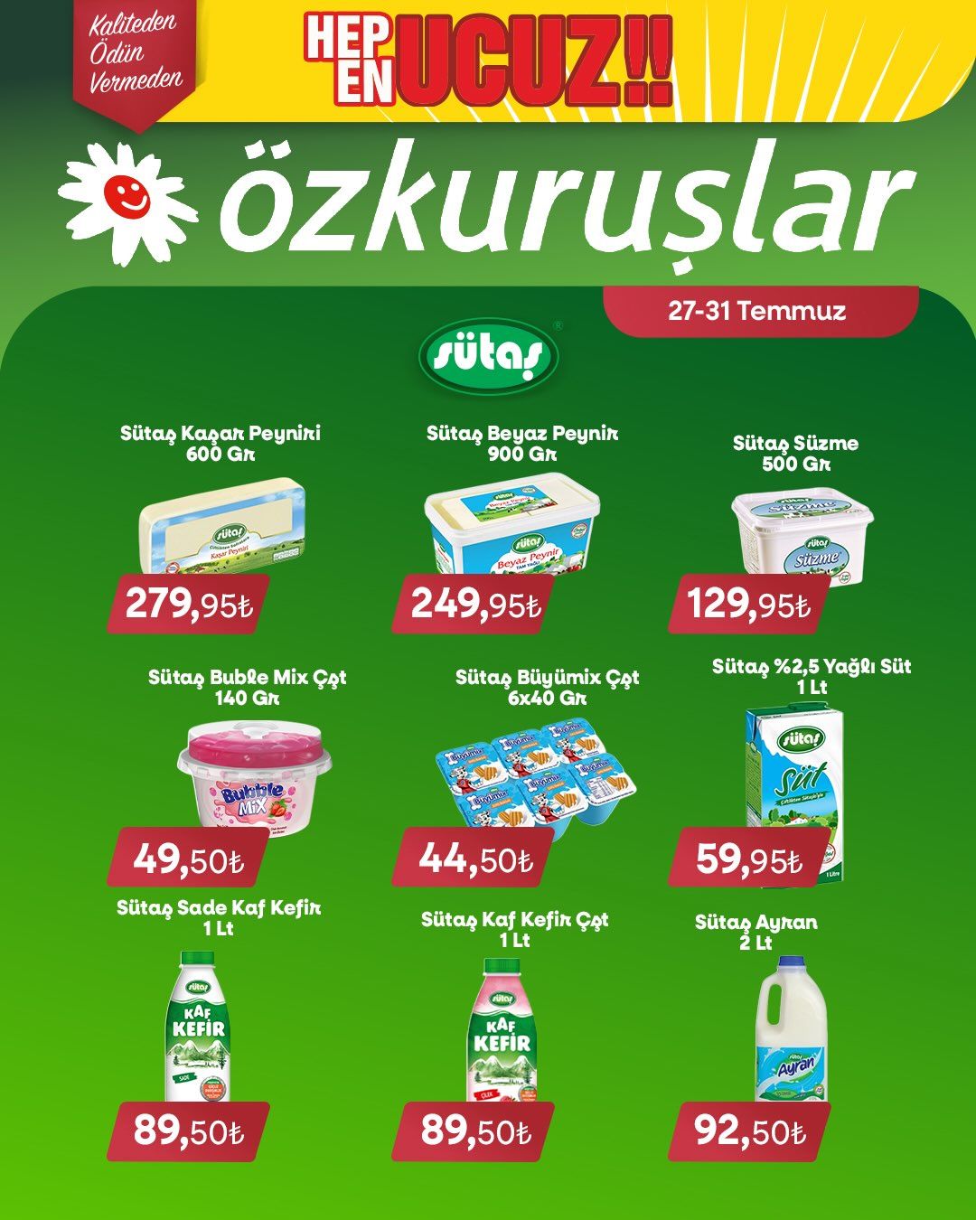 27 Temmuz Ozkuruslar Kataloğu 2026 Sayfa 1