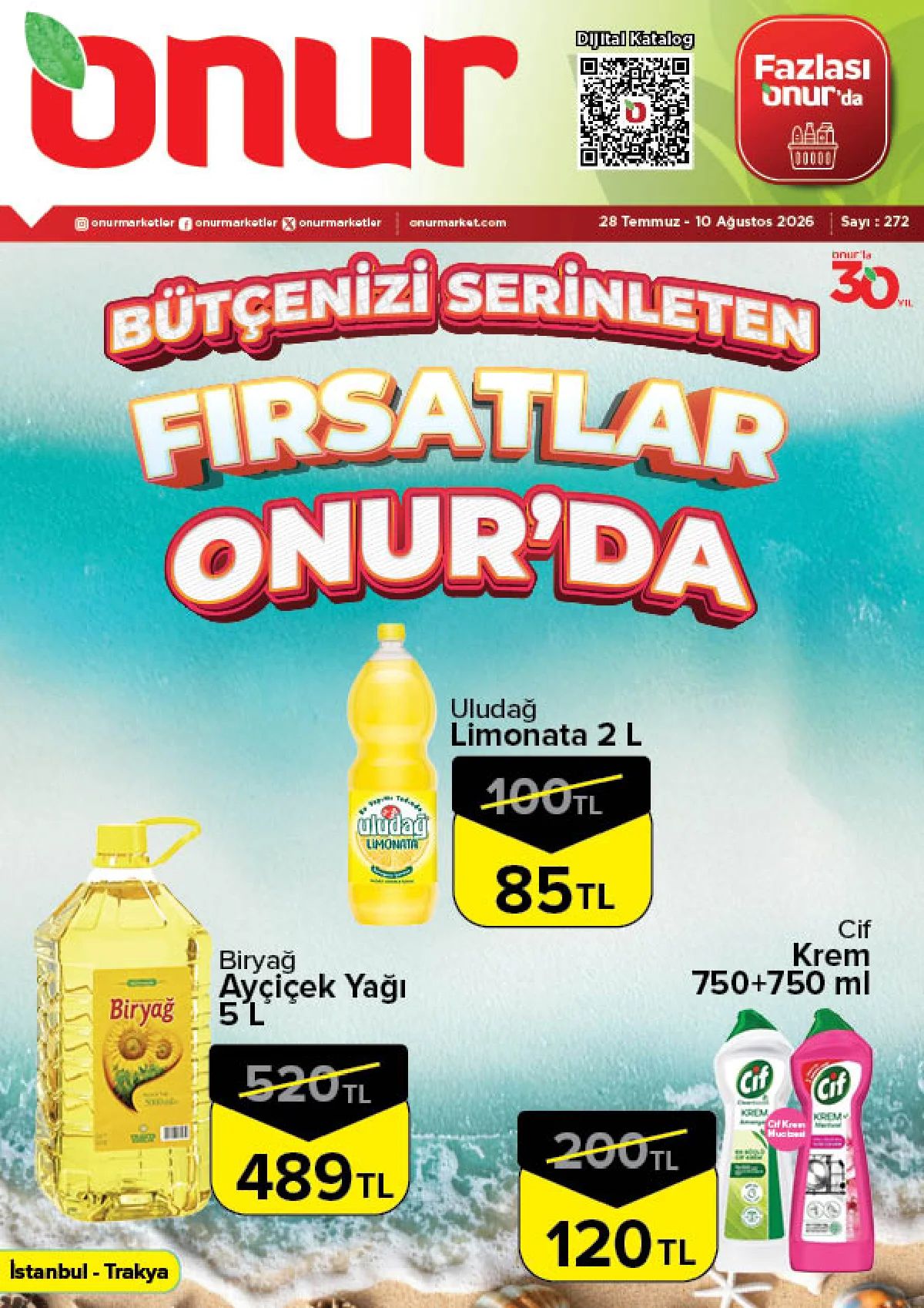 28 Temmuz Onurmarket Kataloğu 2026 Sayfa 1