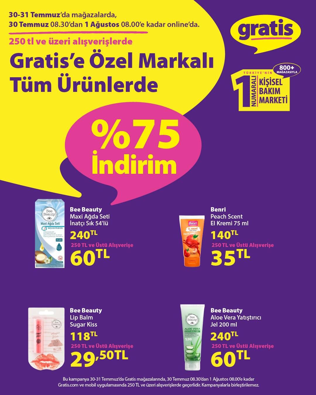 30 Temmuz Gratis Kataloğu 2026 Sayfa 1