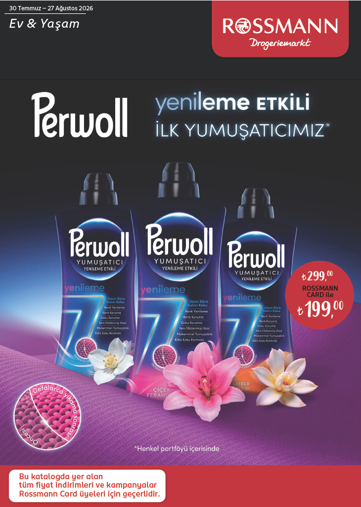 30 Temmuz Rossmann Kataloğu 2026 Sayfa 1
