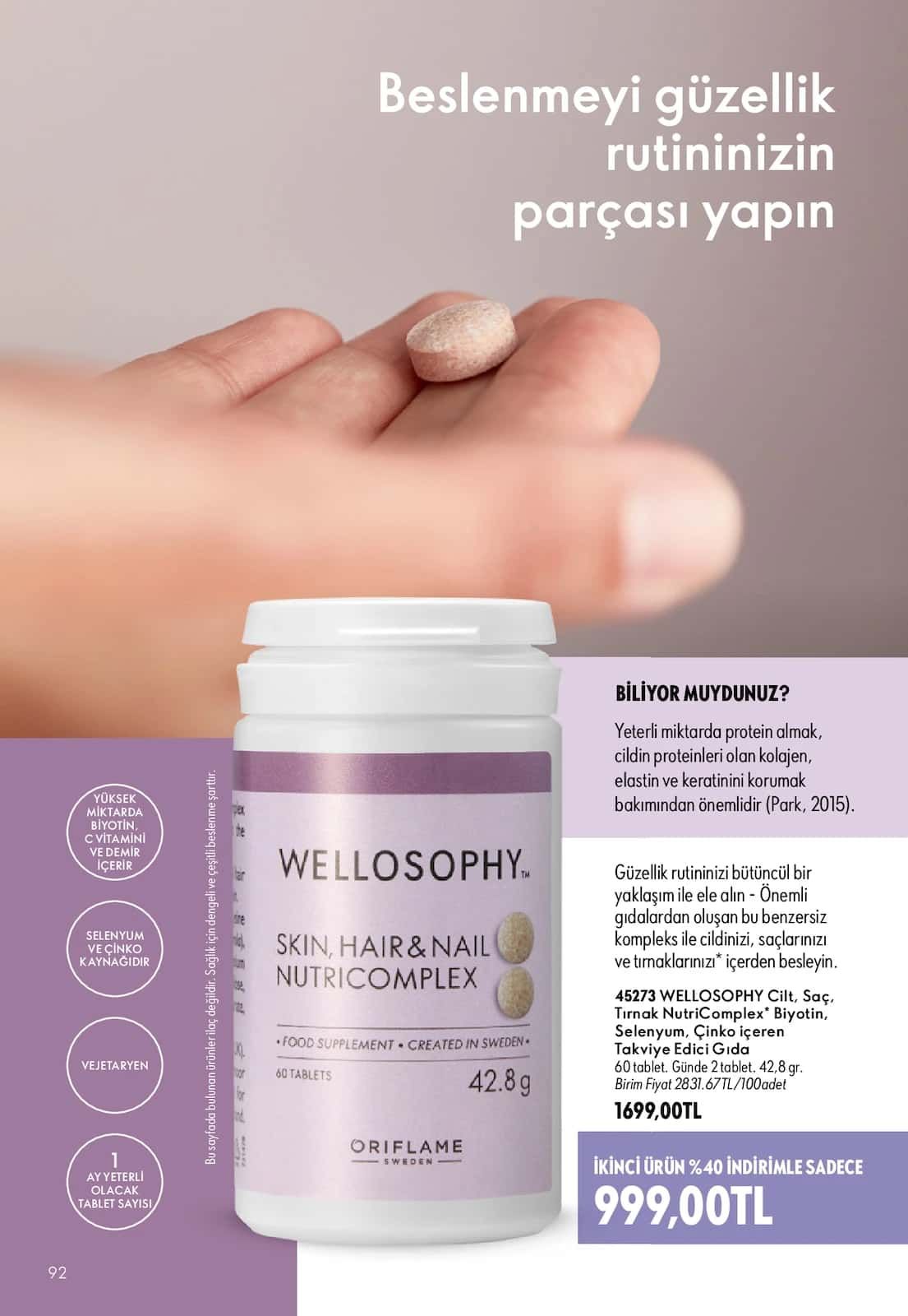 1 Ağustos Oriflame Kataloğu 2026 Sayfa 92