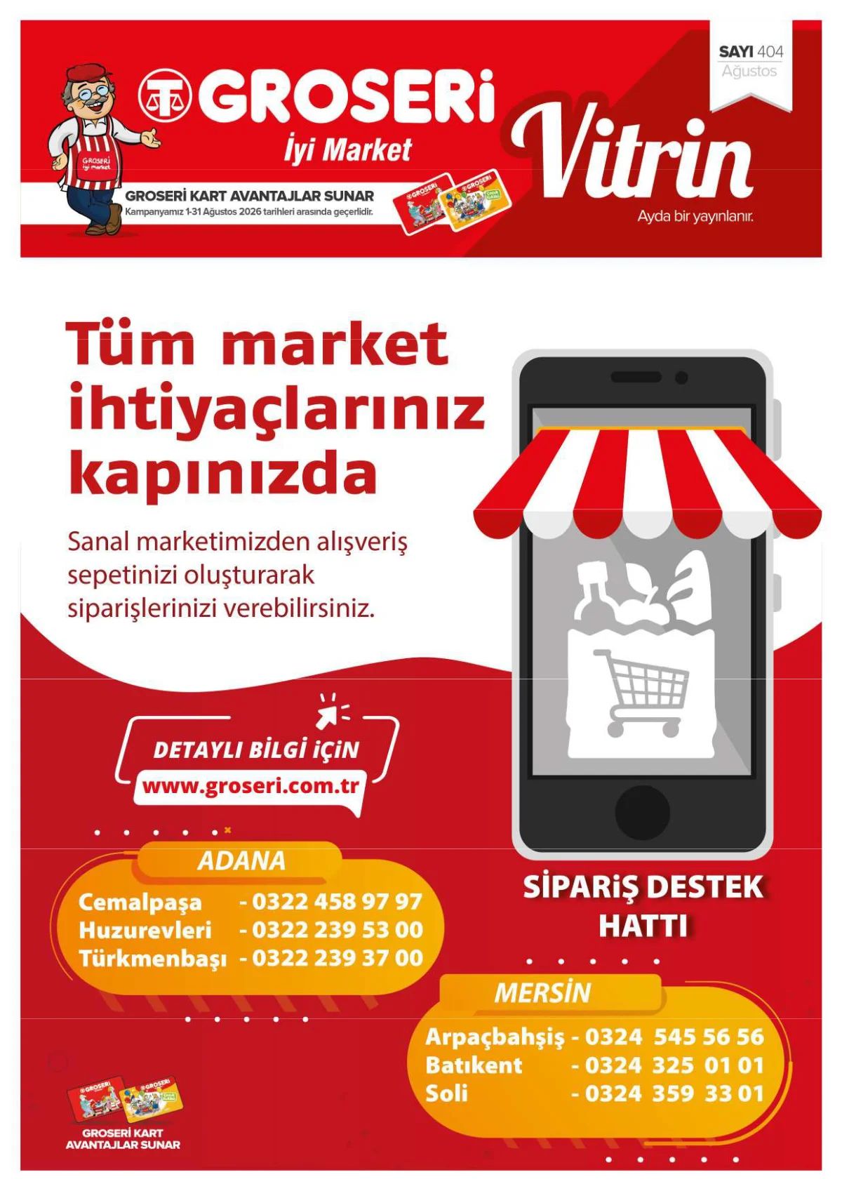 1 Ağustos Groseri Kataloğu 2026 Sayfa 1