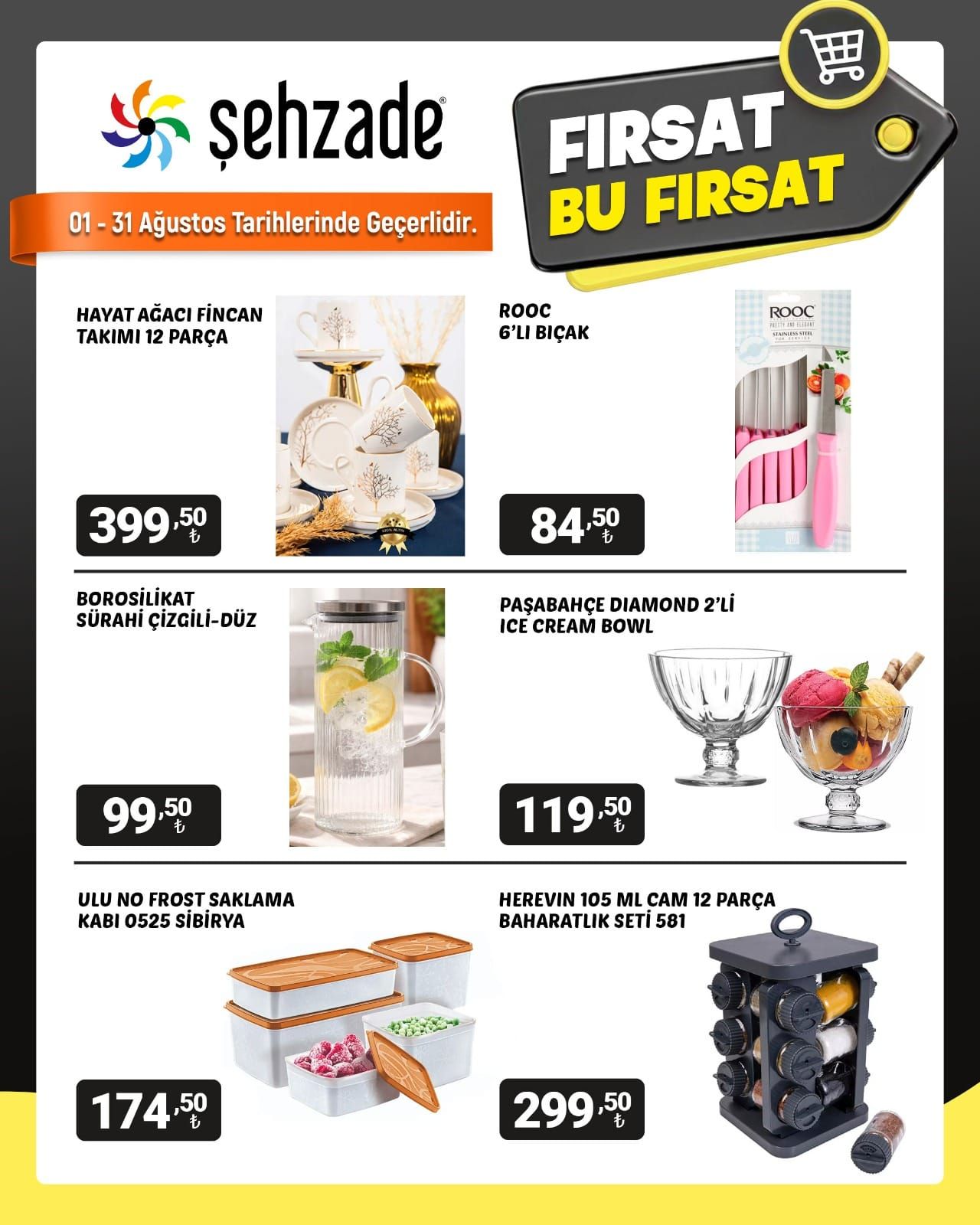 1 Ağustos Şehzade Online Kataloğu 2026 Sayfa 1