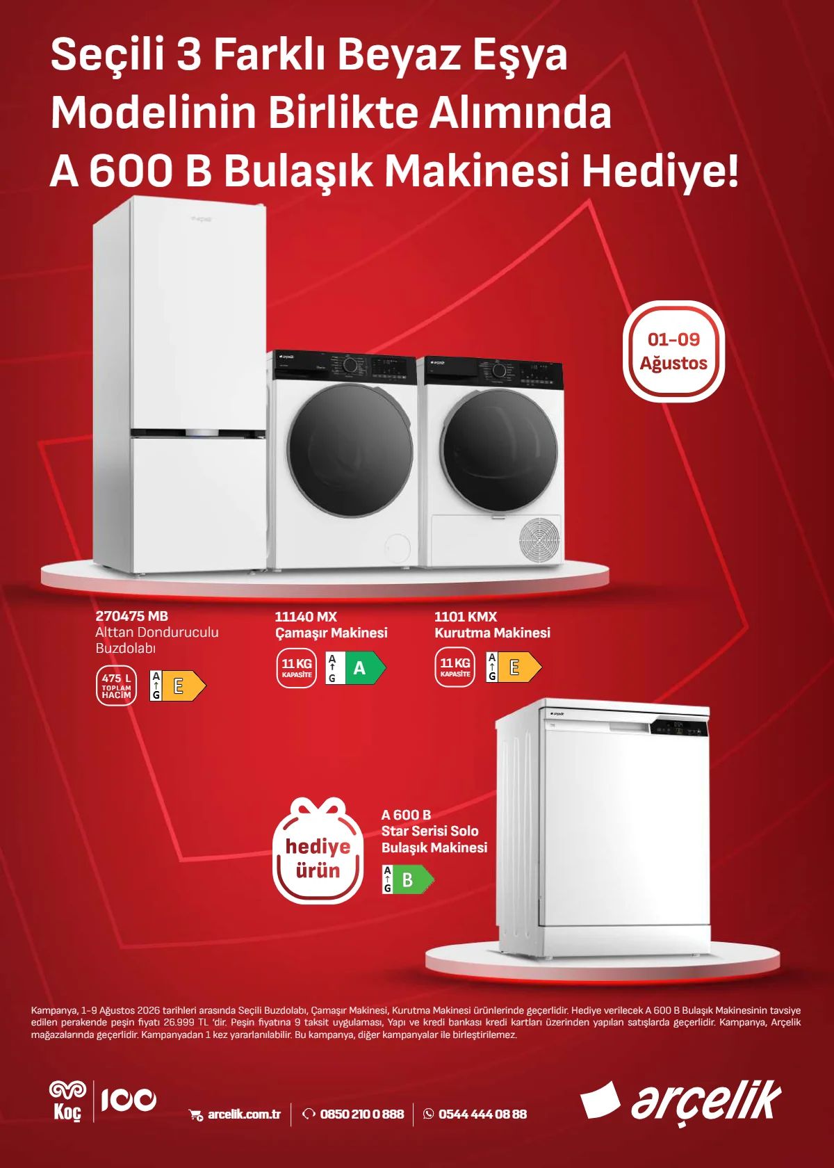 1 Ağustos Arçelik Kataloğu 2026 Sayfa 4