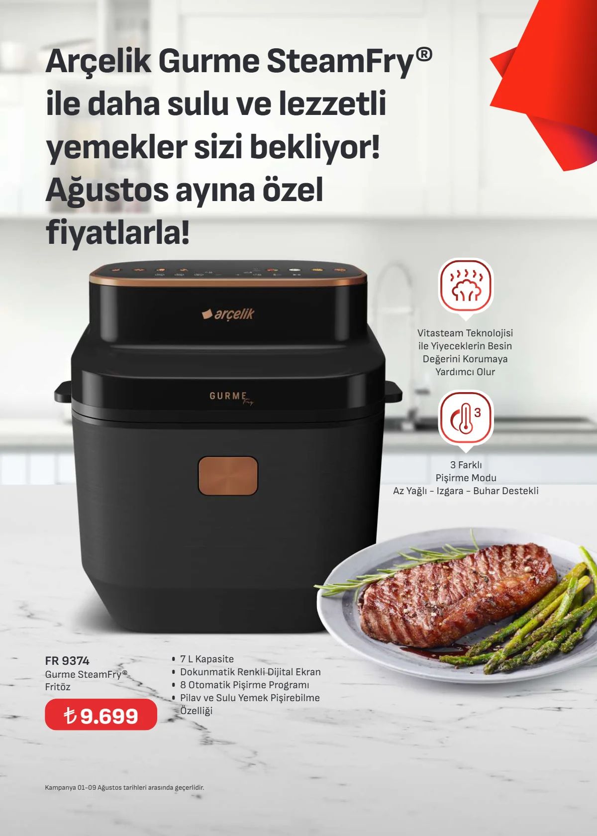 1 Ağustos Arçelik Kataloğu 2026 Sayfa 51