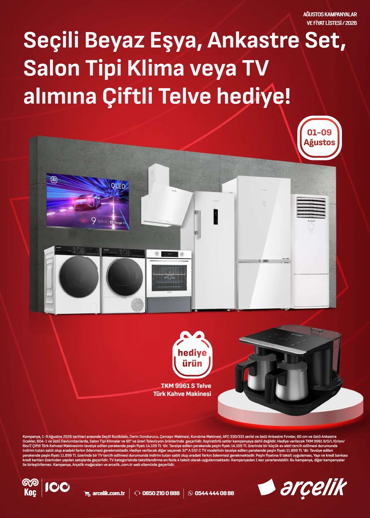 1 Ağustos Arçelik Kataloğu 2026 Sayfa 2