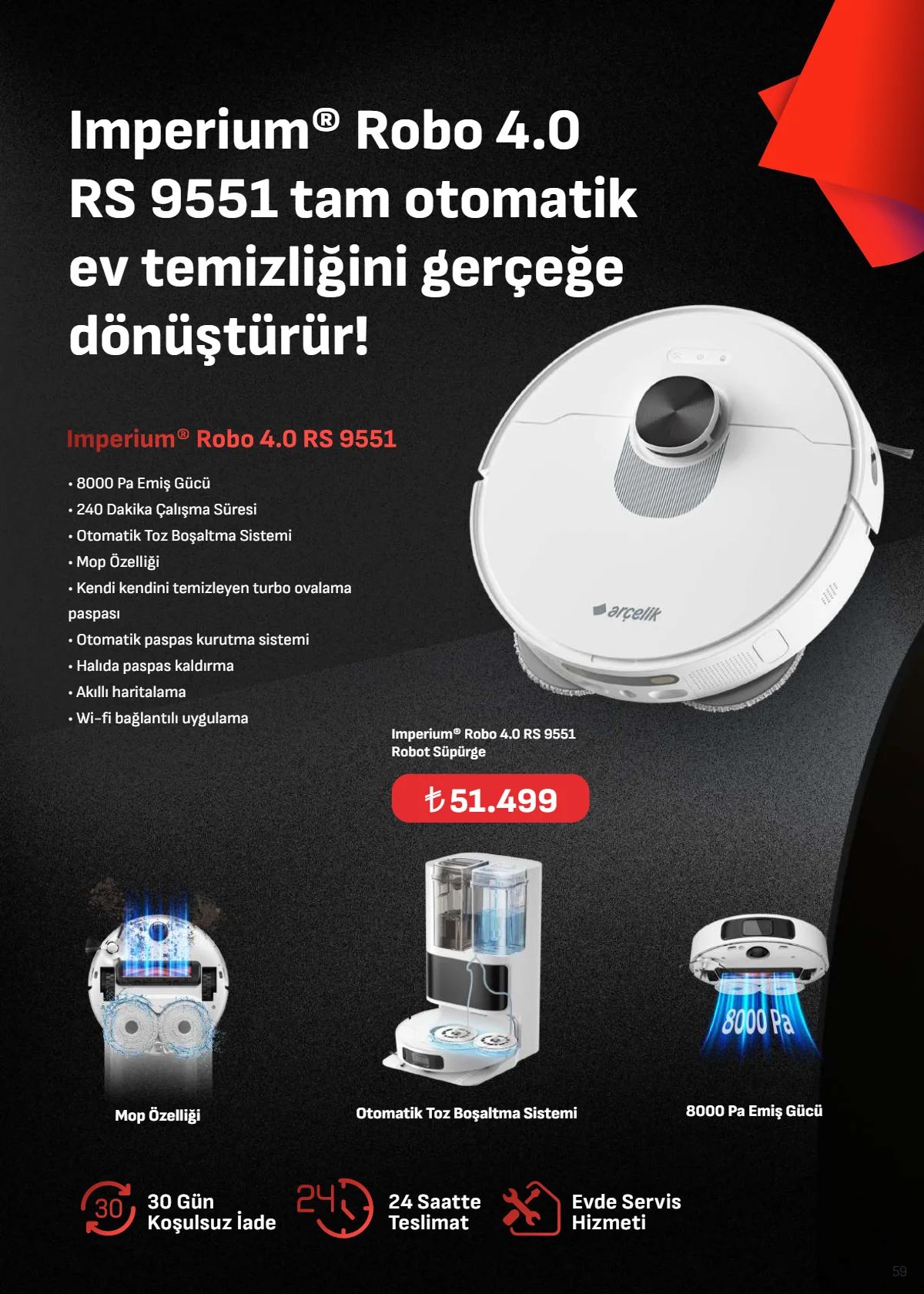 1 Ağustos Arçelik Kataloğu 2026 Sayfa 59