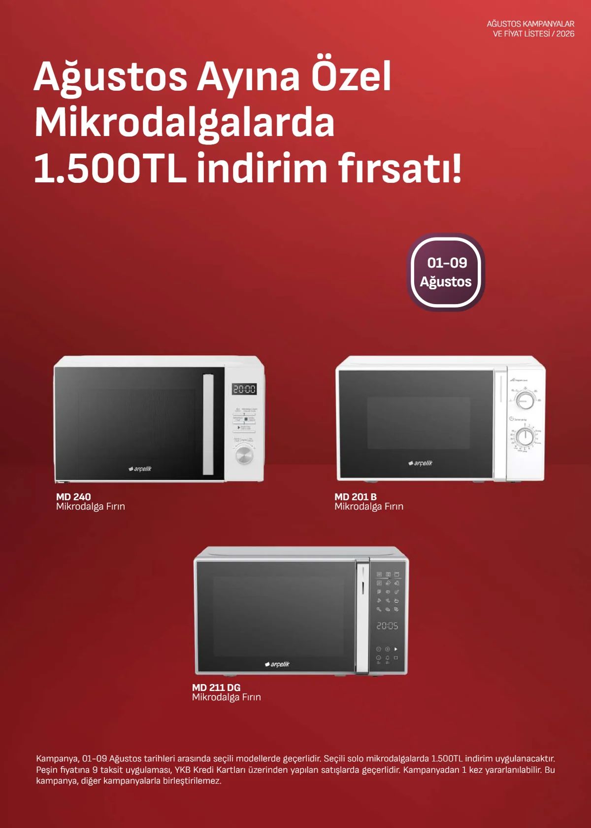 1 Ağustos Arçelik Kataloğu 2026 Sayfa 5